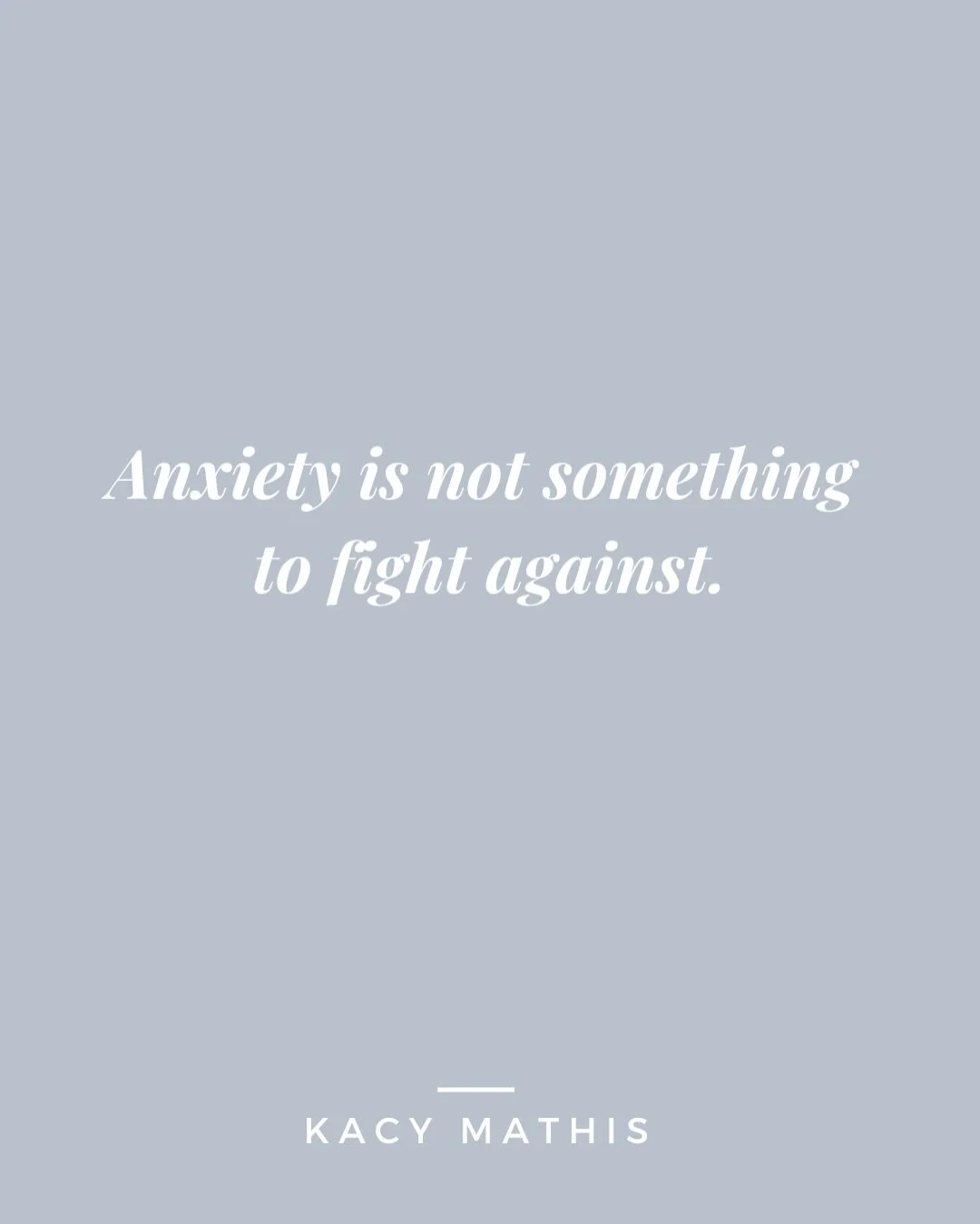 Anxiety isn't something to be feared or fought against. 💭 

It&rsquo;s your body signaling that something feels unsafe but that doesn&rsquo;t always mean danger. Sometimes, it&rsquo;s just change, pressure, or even old wounds.

Instead of battling a
