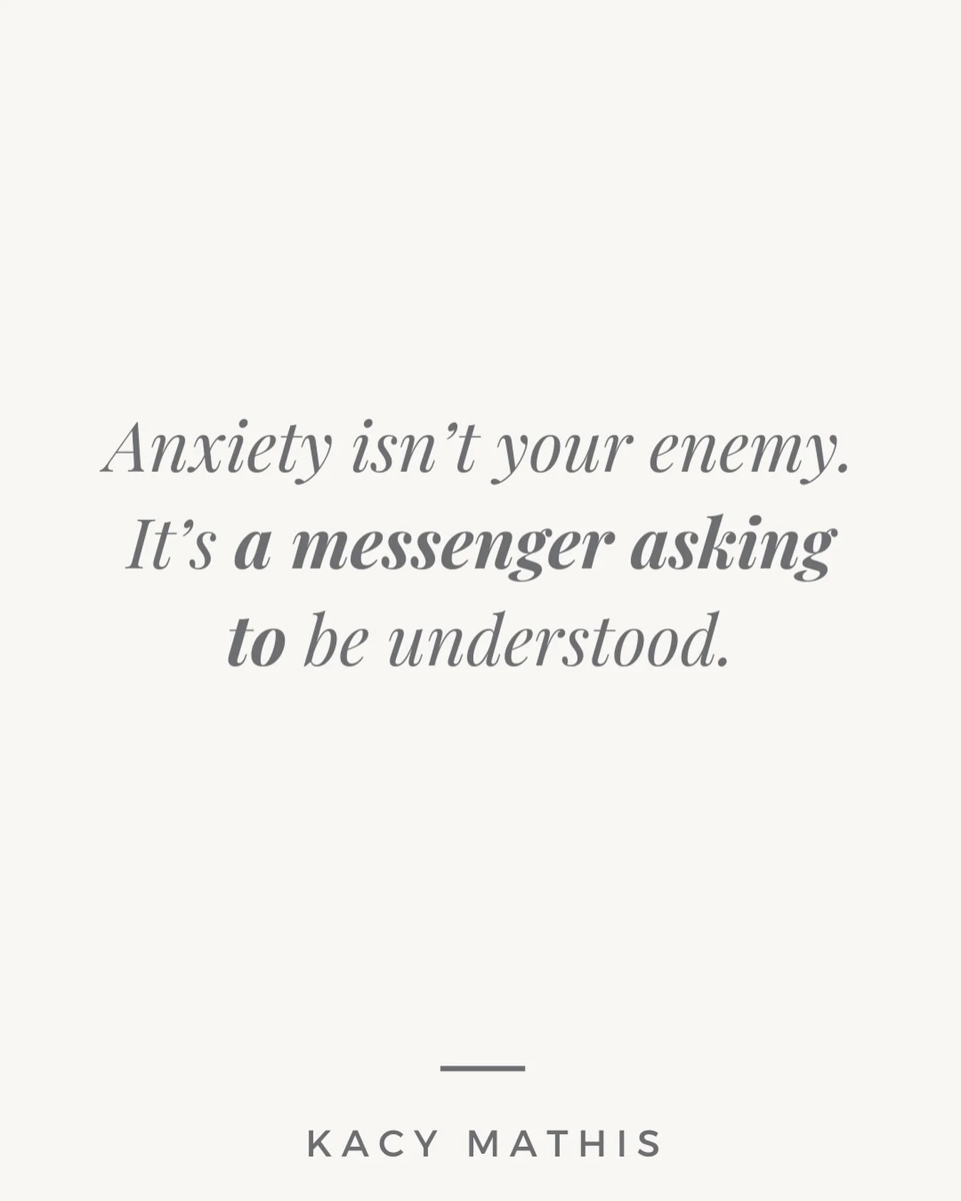 We&rsquo;re taught to fight anxiety.
To push it down.
To make it stop.

But what if anxiety isn&rsquo;t the problem&hellip;
what if it&rsquo;s information?

Anxiety often shows up when something feels unsafe &mdash; but unsafe doesn&rsquo;t always me