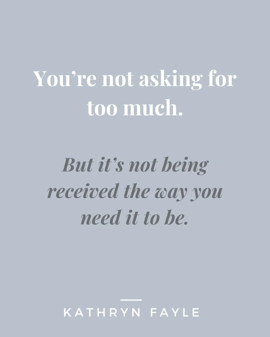 You&rsquo;re not too much.
You&rsquo;re just not being understood the way you need to be.

And when that keeps happening&hellip;
your needs don&rsquo;t disappear.
They come out sharper. Heavier. Louder.

Not because you&rsquo;re trying to fight&helli