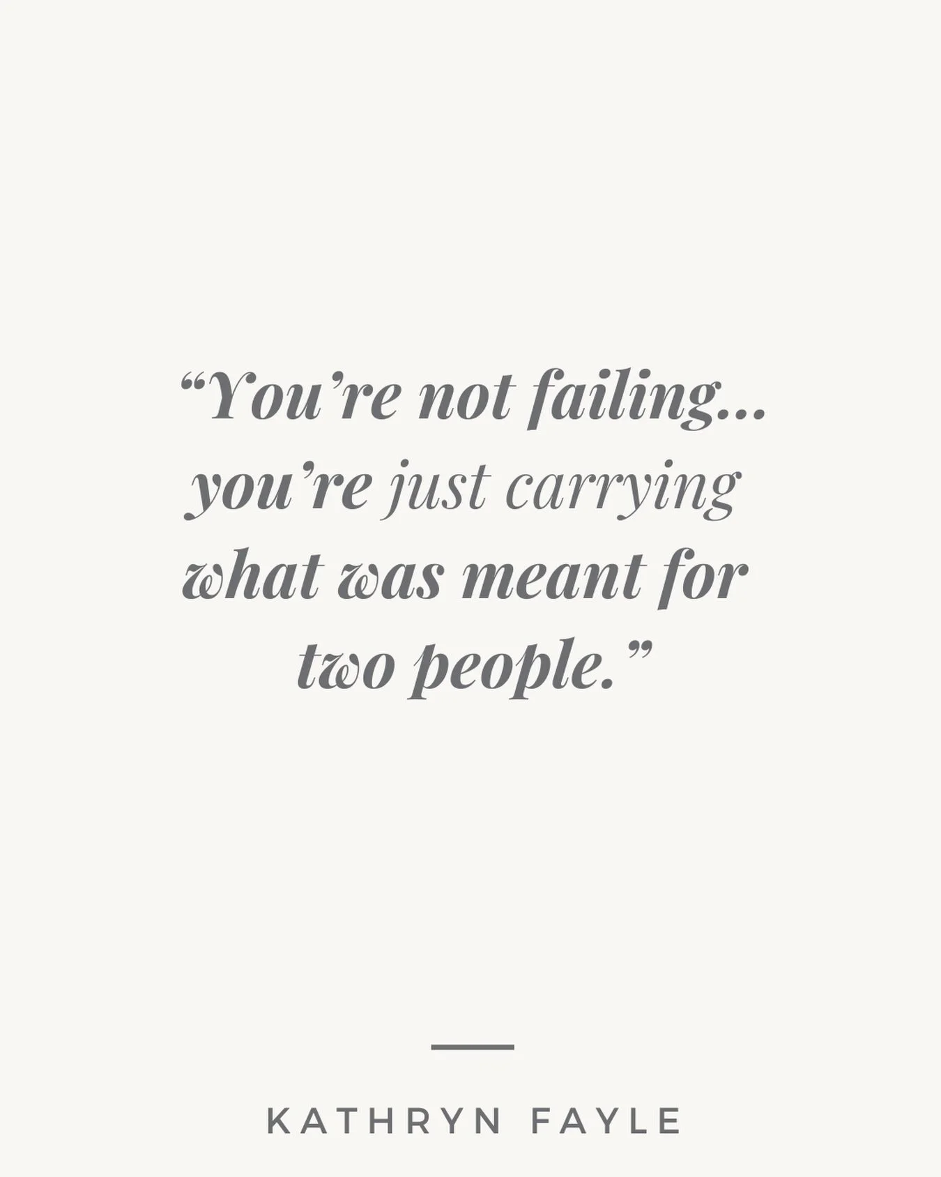 You can grow.
You can heal parts of yourself.
You can learn how to communicate better.

And still&hellip; feel stuck in the same relationship.

That&rsquo;s not failure.
That&rsquo;s what happens when one person is carrying what was meant for two.

B