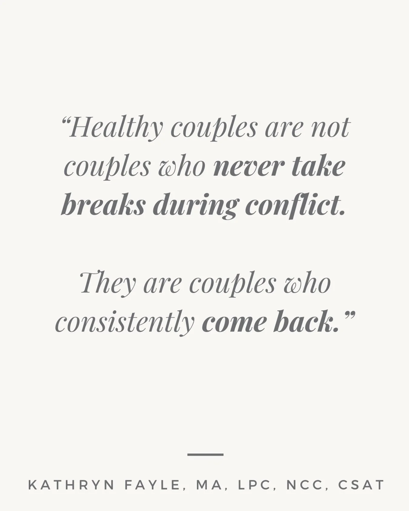 One of the most damaging things couples do is believing that every hard conversation has to be solved immediately.

Sometimes your nervous system is too overwhelmed to communicate safely.

That does not make you toxic.
It makes you human.

The proble