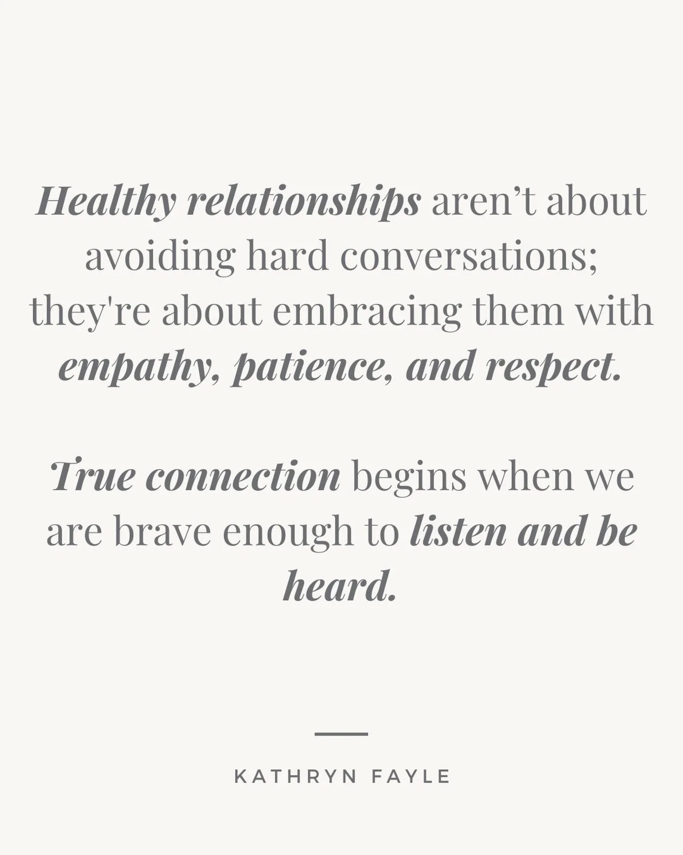 The strength of a relationship isn&rsquo;t measured by how well you avoid conflict &mdash; it&rsquo;s found in how you face it together. Hard conversations may feel uncomfortable, but they&rsquo;re where real connection takes root. When you approach 