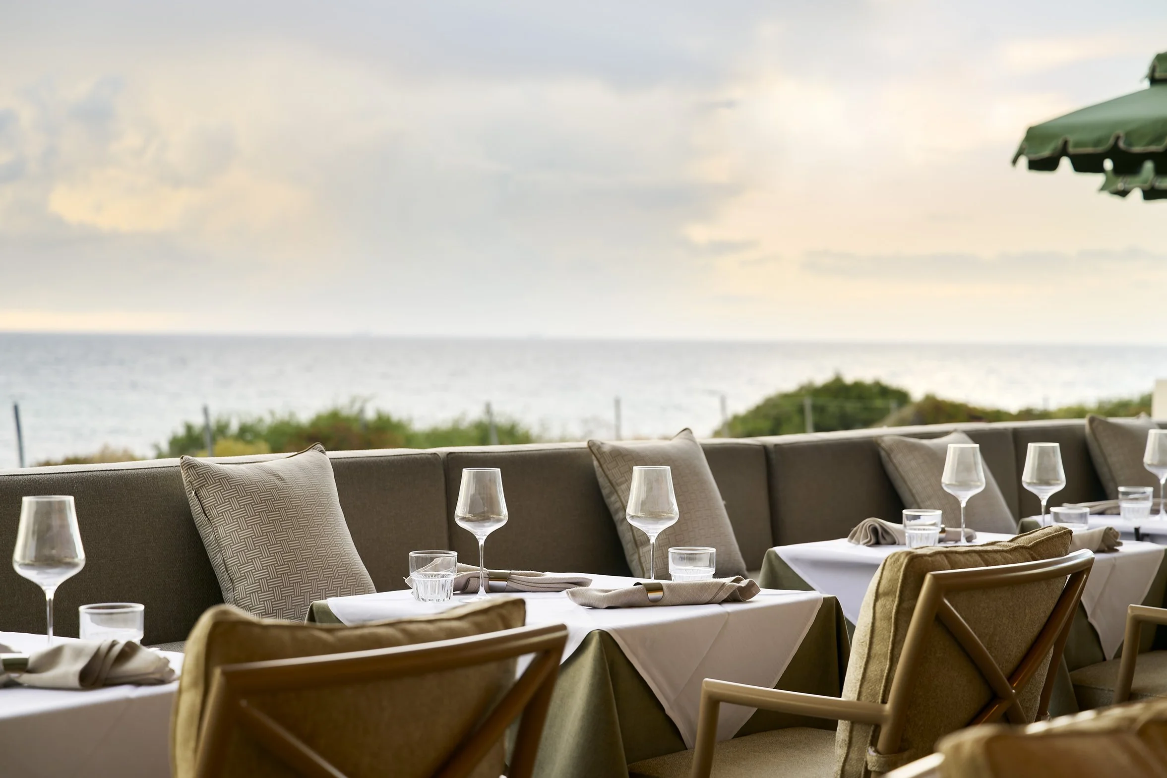 Alfresco terrace dining at Gibney Cottesloe Beach restaurant Perth WA