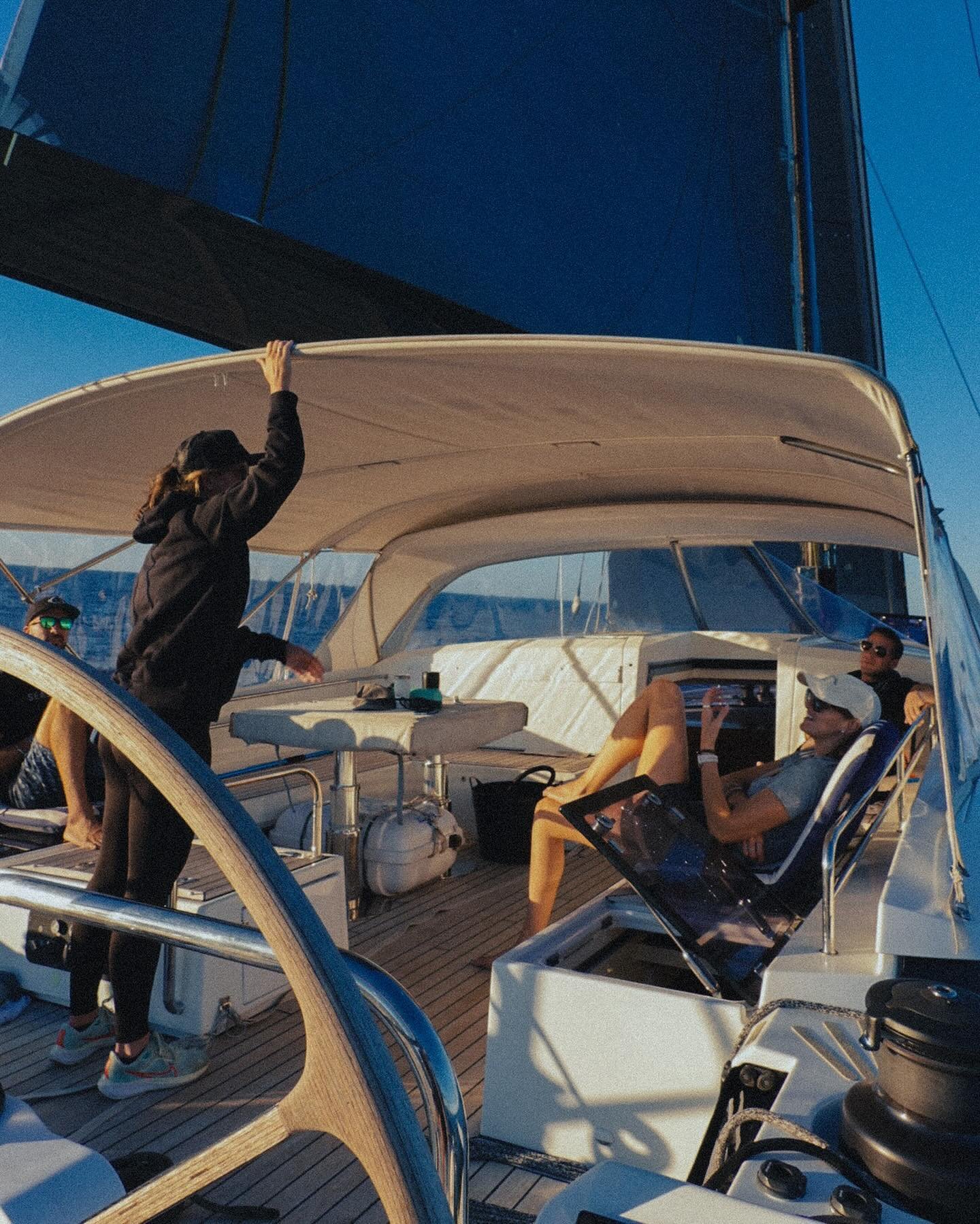 I had a wonderful time sailing around in circles with the gang . 1 fish , 600 miles , multiple coffees , Stacey&rsquo;s finest smashed avo on toast , 1 Dodgey English accent and a couple push ups .  Cheers team