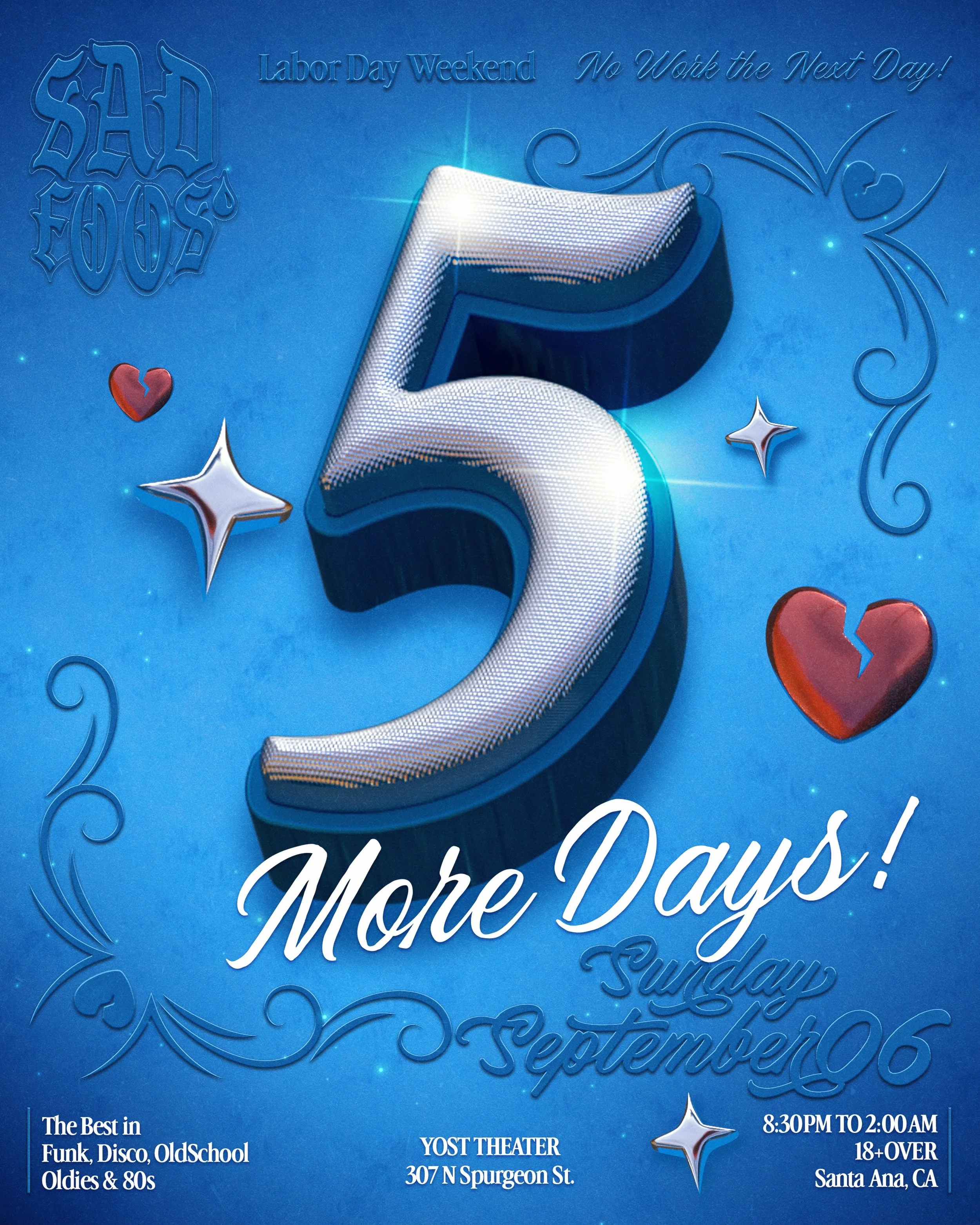 We are know 5 days away! 🎉 We are so excited to see you all again this weekend 💃🏽🕺🏽 TIX LINK IN OUR BIO
