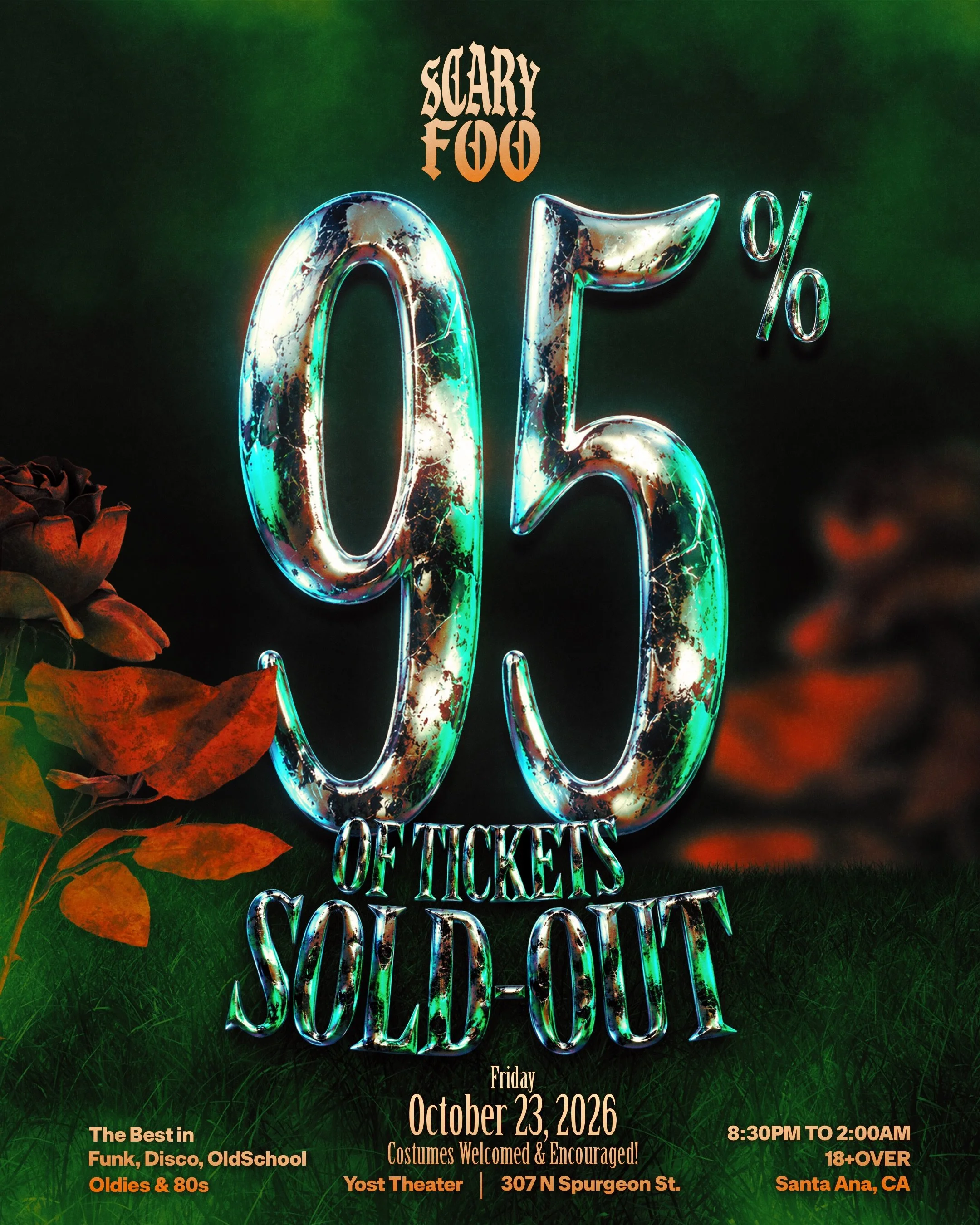 Don&rsquo;t know how but you guys are about to sell this show out! 👻👻👻 Can&rsquo;t wait to see what costumes you guys will be coming in to boogie with us 🎃👻💯 TIX LINK IN OUR BIO 🎟️
