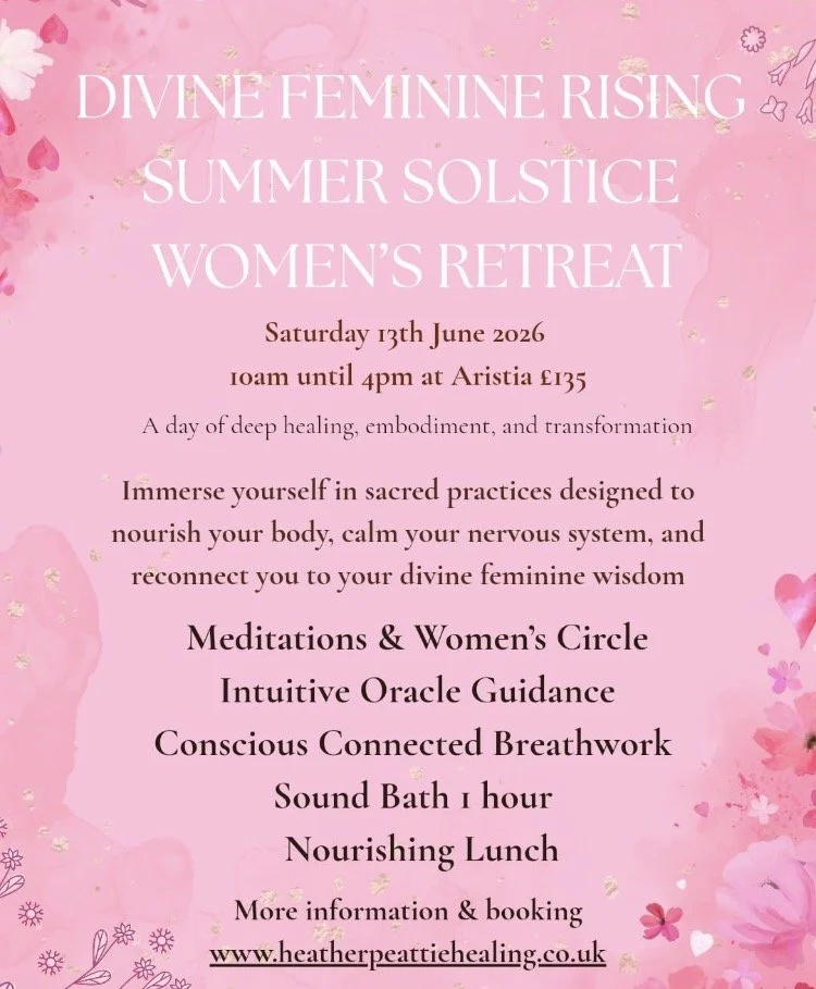 Soundbath at Divine Feminine women’s retreat  Aristia Crystal shop Southsea  with Heather Peattie healing                                 