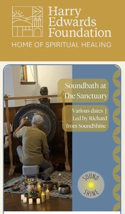 Soundbath at Harry Edwards Foundation , Shere GU5 9QQ