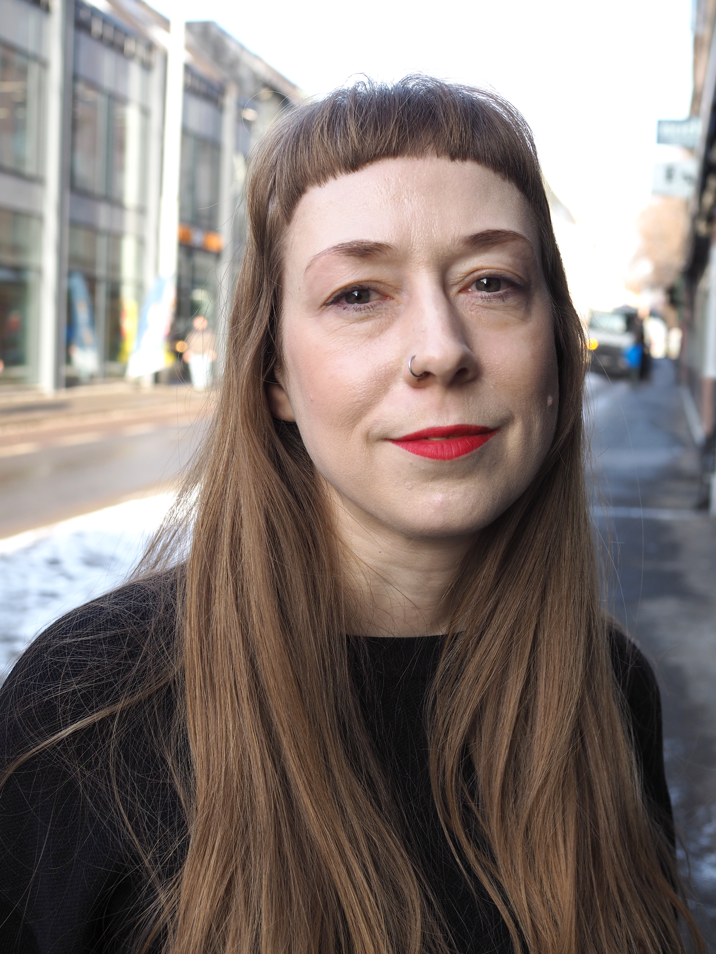 Lena Kopf Pedersen Digital Designer portrait i Markveien