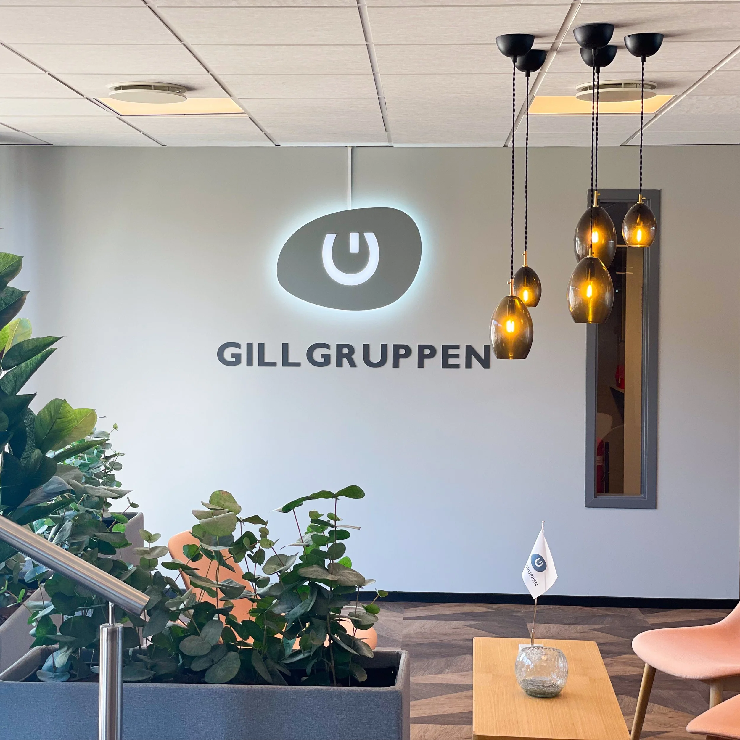 Gill Gruppen Corporate Design på kontoret