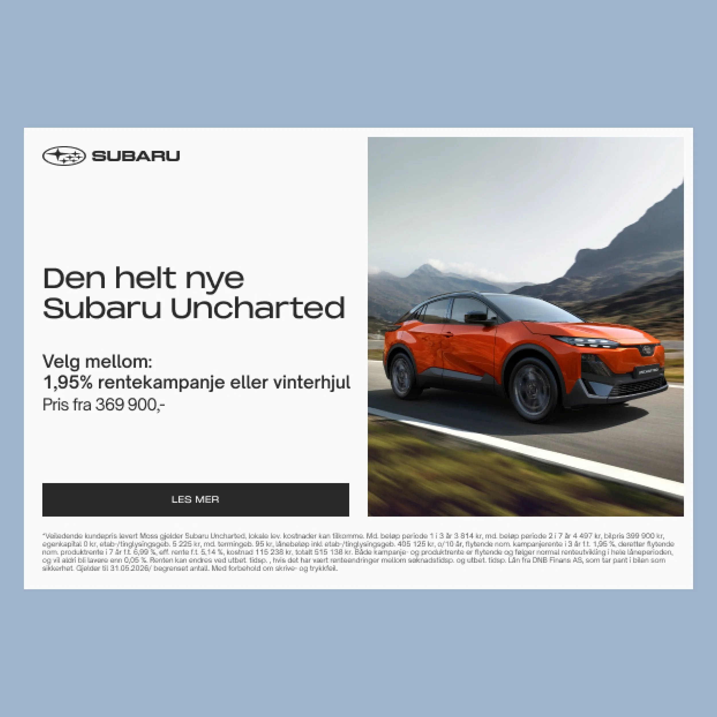 Subaru webbanner