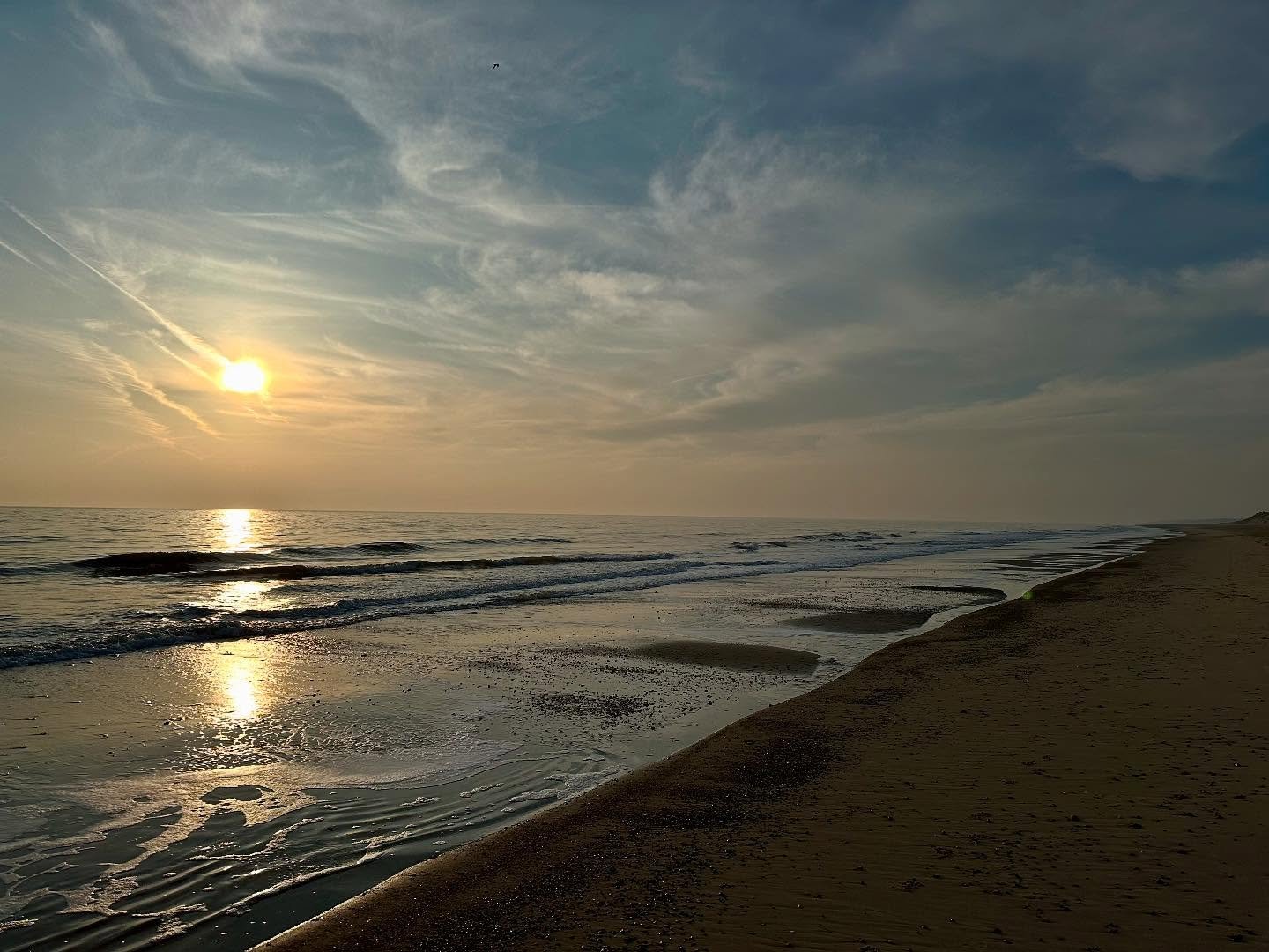 Beautiful walk on the beach this morning #beach #earlymorning #earlymorningwalk #sea #seaside #winterton #wintertonbeach #norfolkcoast