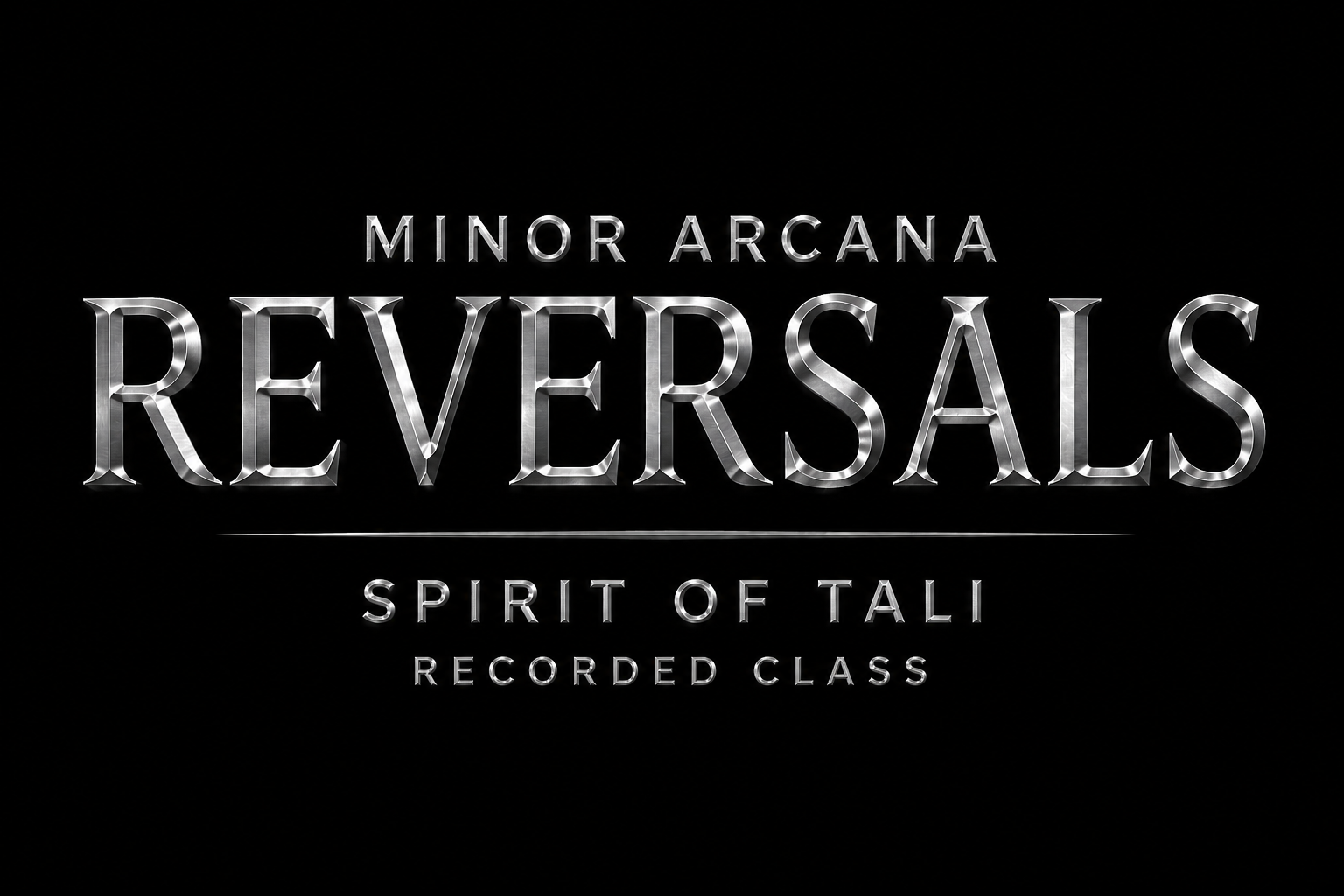 Recorded Tarot Class: Minor Arcana Reversals Edition
