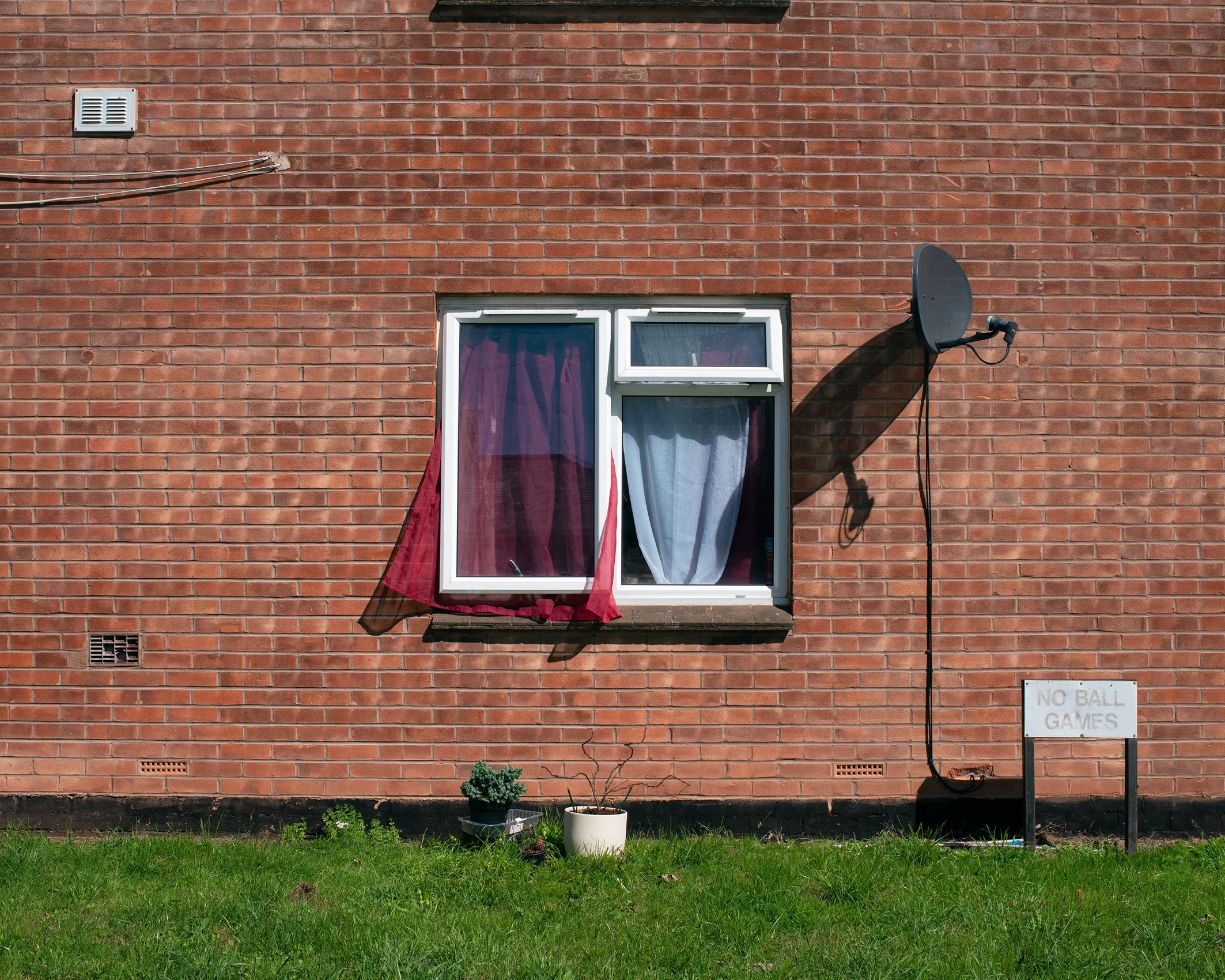 House with Curtains