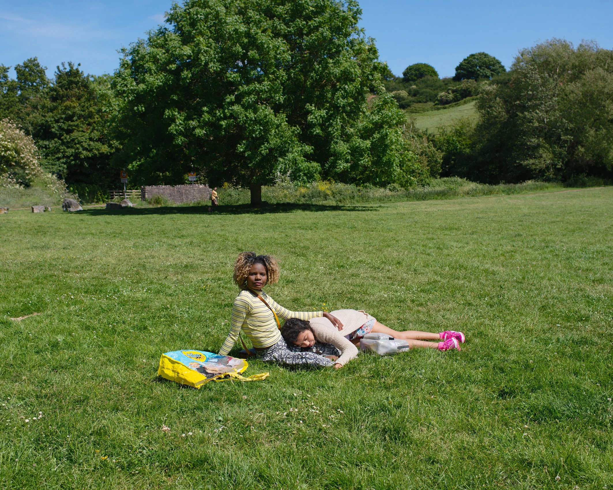 Jane and daughter Milan, Playing Fields