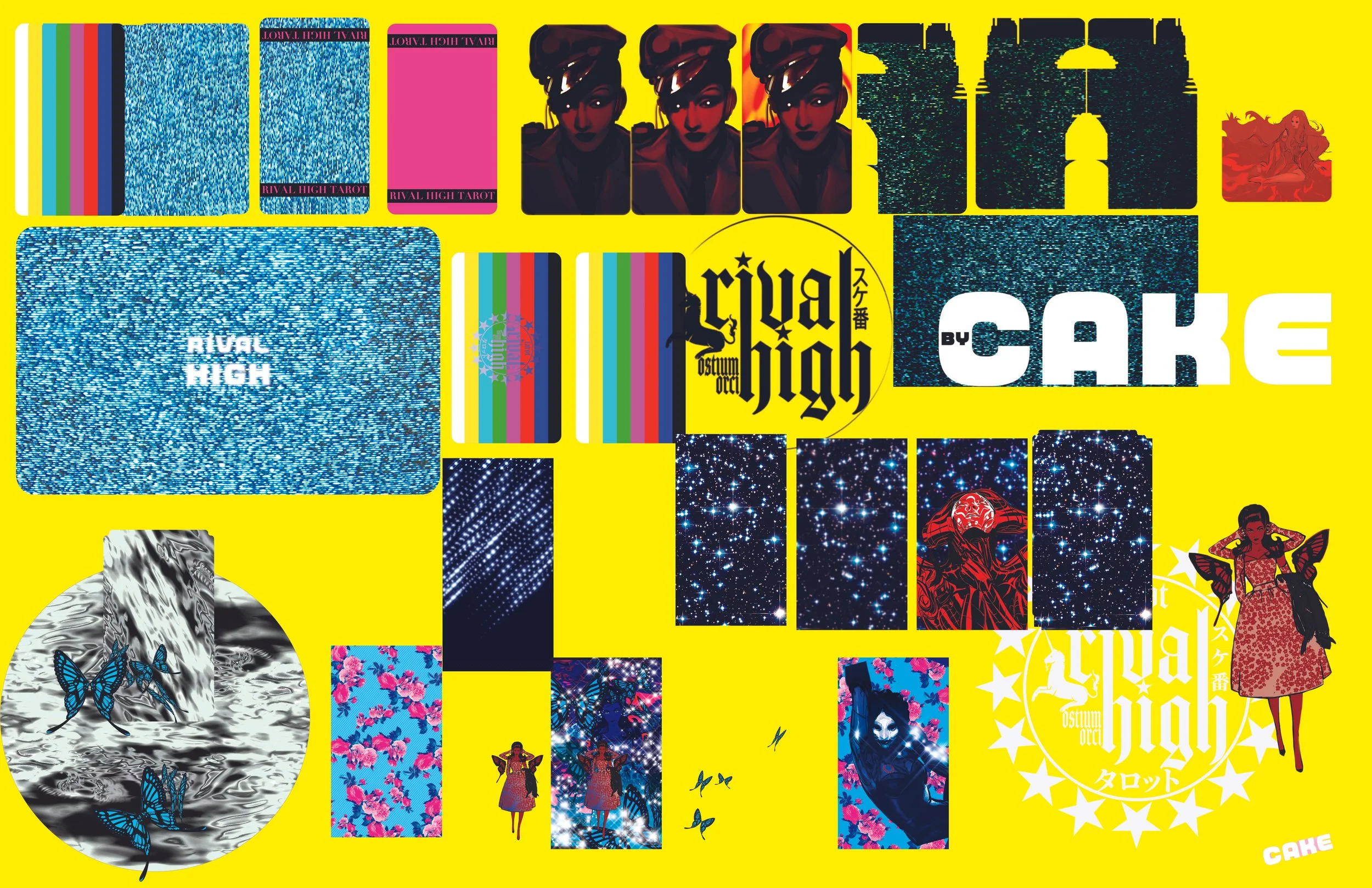 my sketchbook/workspace showing a bit of my process. typically i work with layers -almost like paper dolls and collage allowing for variations on design and composition. backgrounds and figures are created separately and added together in a technique