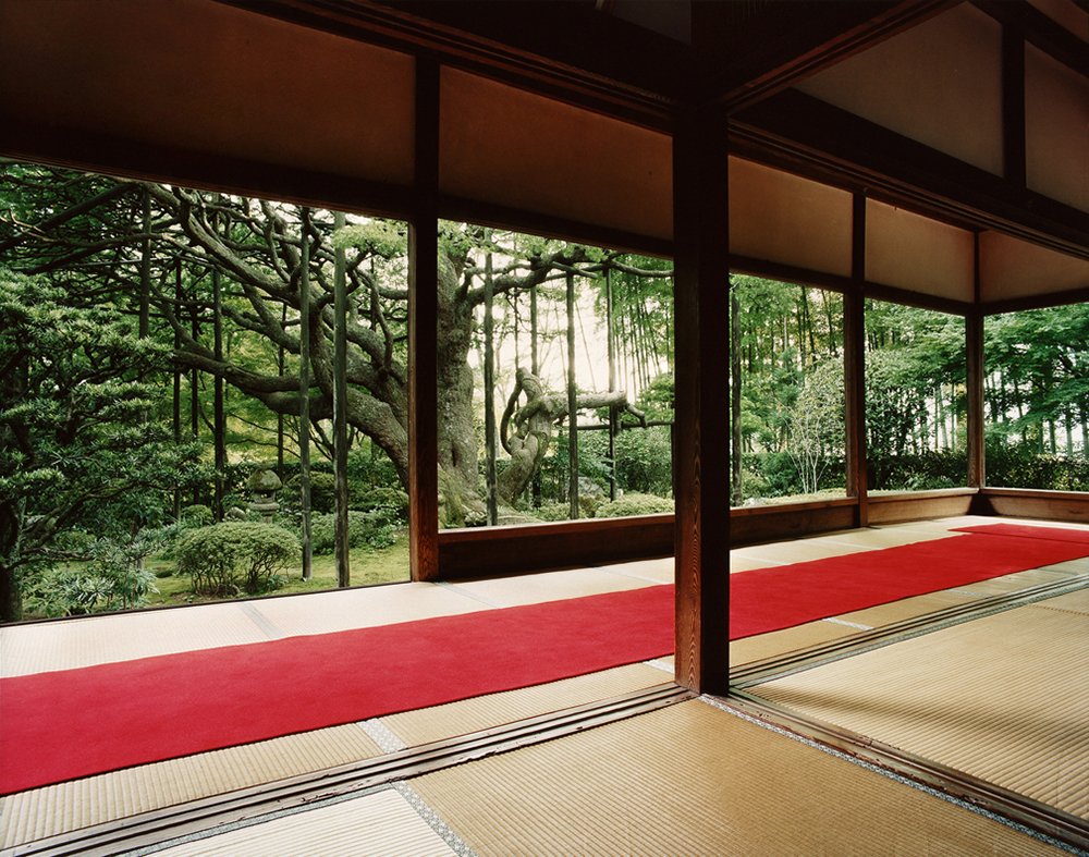Jacqueline Hassink Hōsen-in 1, Summer, Northeast Kyoto, 29 June 2004 (16:00–17:30) Chromogenic prints 41 x 51", 50 x 63", and 63 x 79"   Shared edition of 7