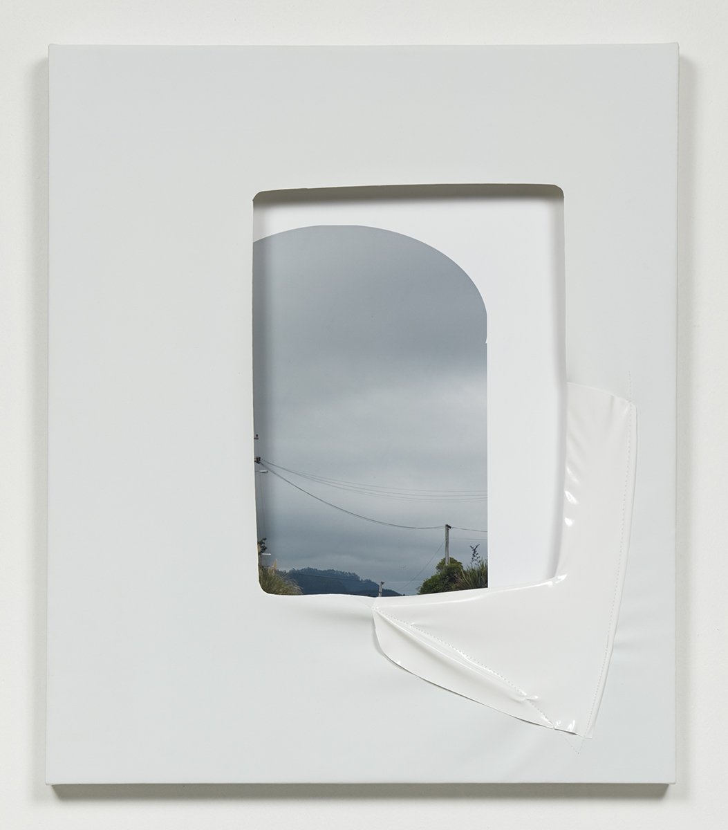 Jude Broughan Power Lines, 2016 Archival pigment print, stretched vinyl, thread  28 x 24" (unique) 