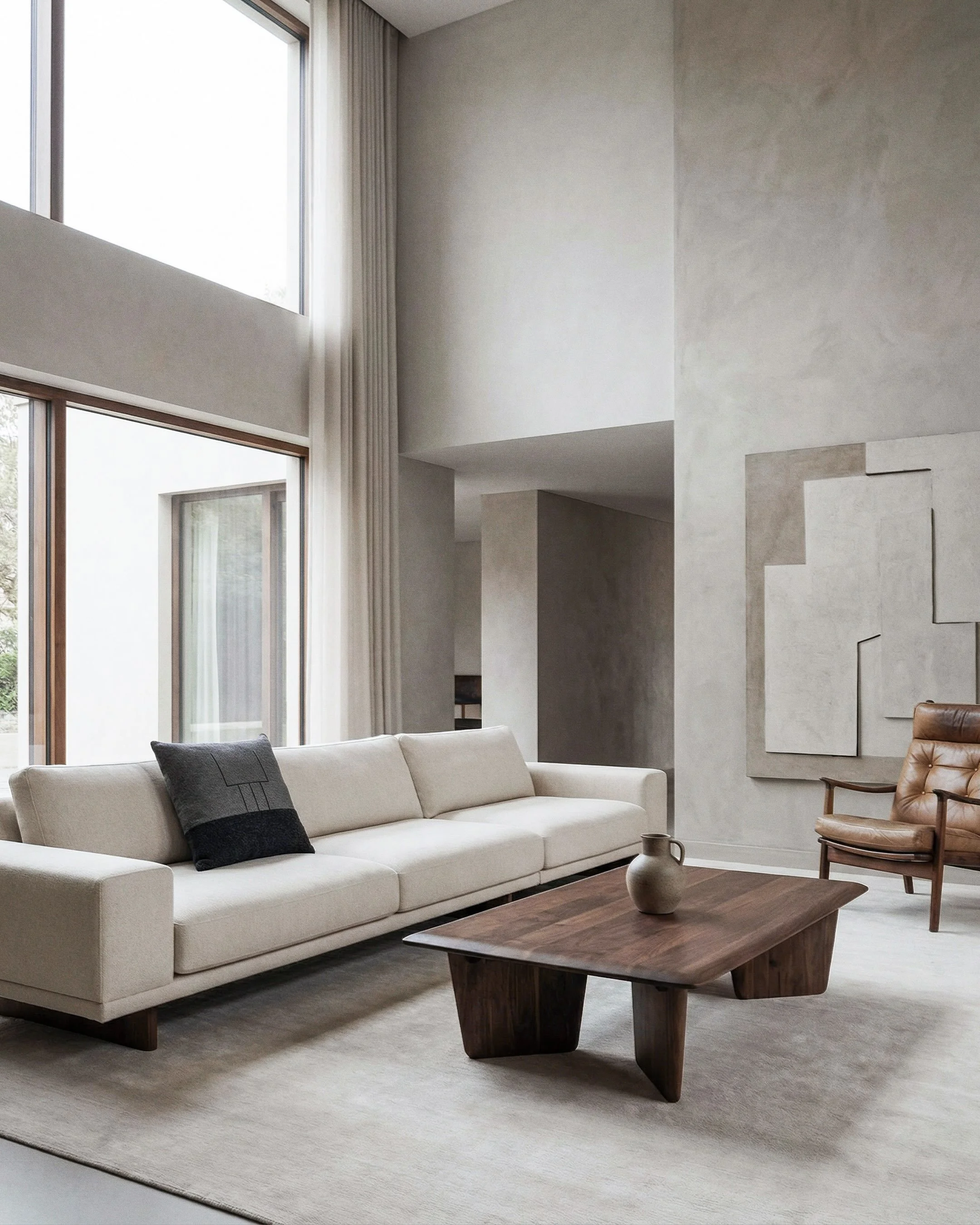Defined by tonal contrast and restrained linework, AIRE_03 brings a quiet architectural presence to the spaces it occupies.  &mdash; #interior31 #textiledesign #collectibledesign #interiordesign #madeintoronto