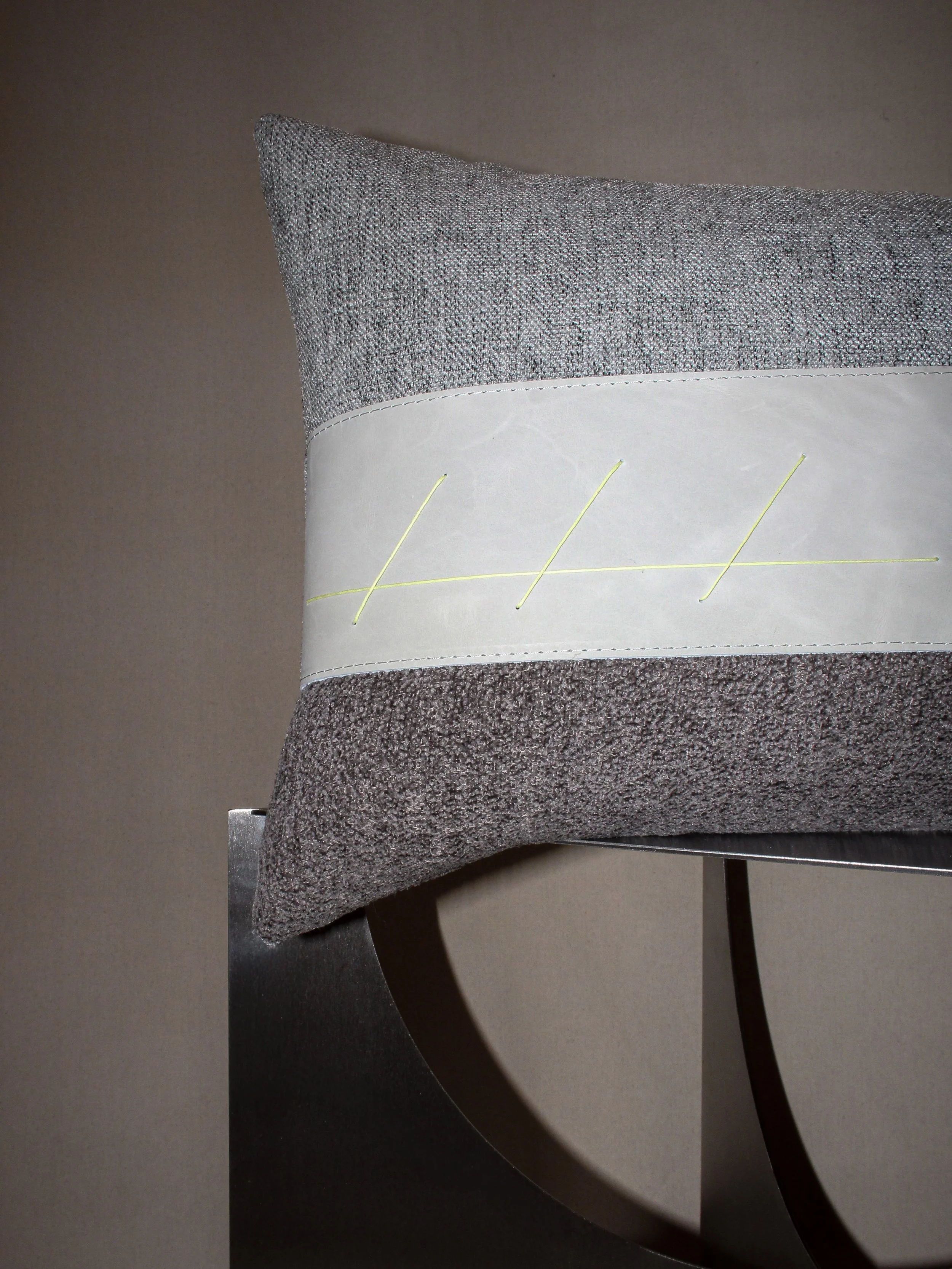 Designed to be experienced in layers.

From a distance, the composition reads as a whole. Up close, the materials, stitching, and construction reveal the decisions behind it.

&mdash;
#interior31 #craftedobjects #interiordesign #materiality #moderncr