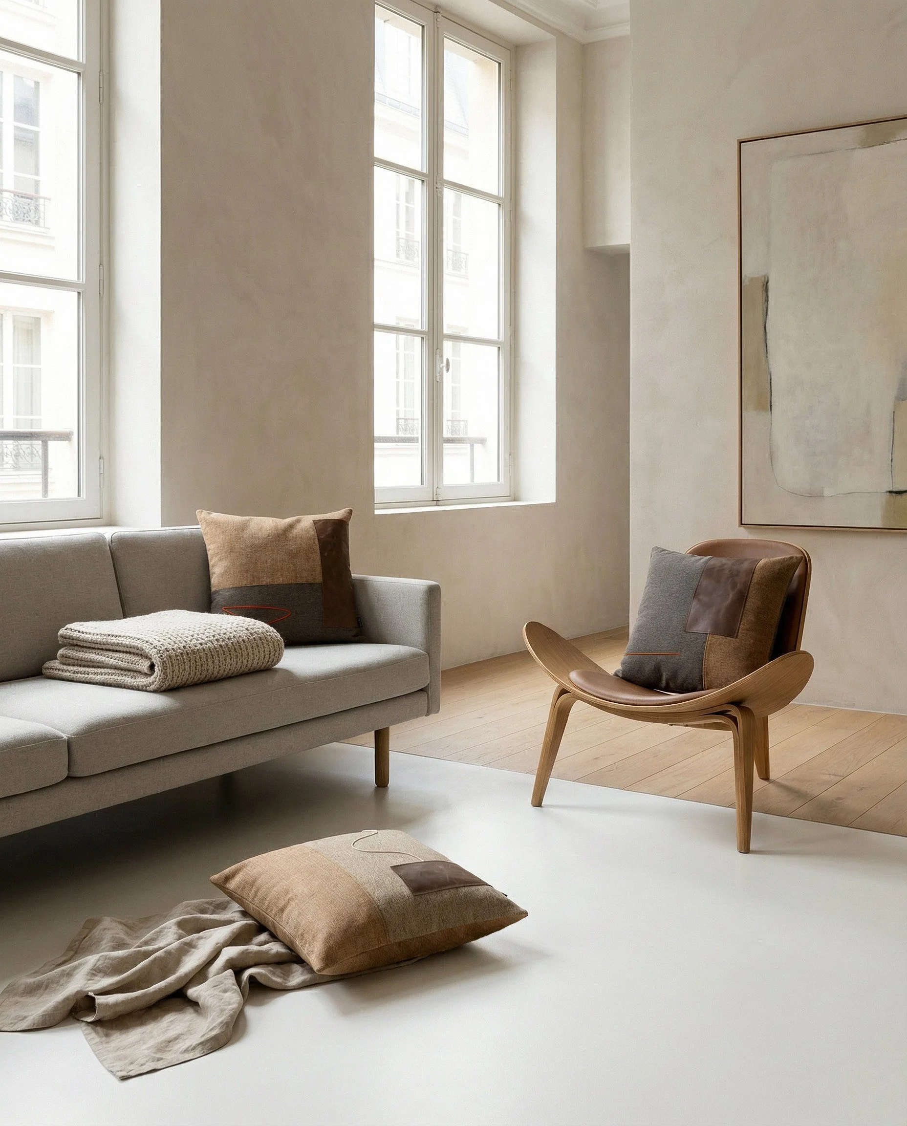 3 pillows ELAMA_03 USKO_02 BASARI_03 naturally placed on couch_ chair and floor with blanket.jpg