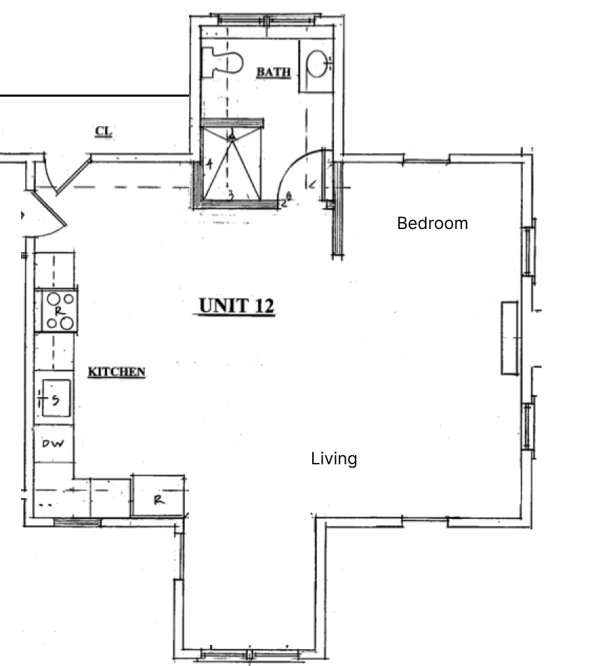 Unit 12: Third floor studio