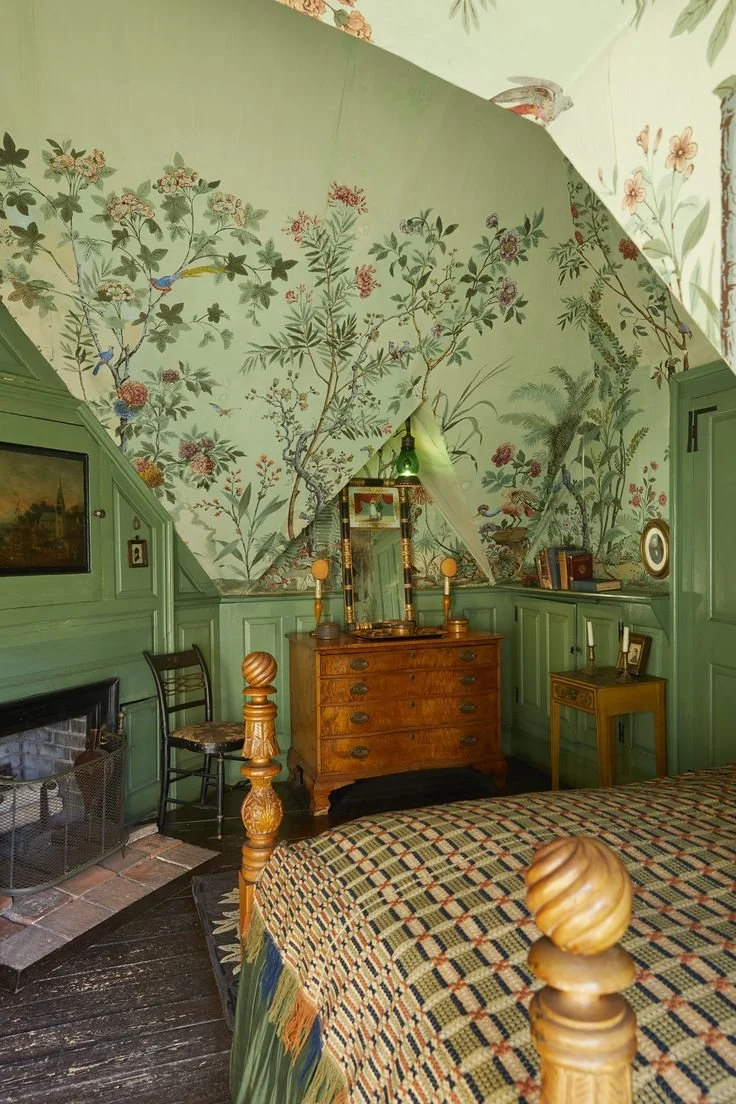 Bold florals in surprising applications.
