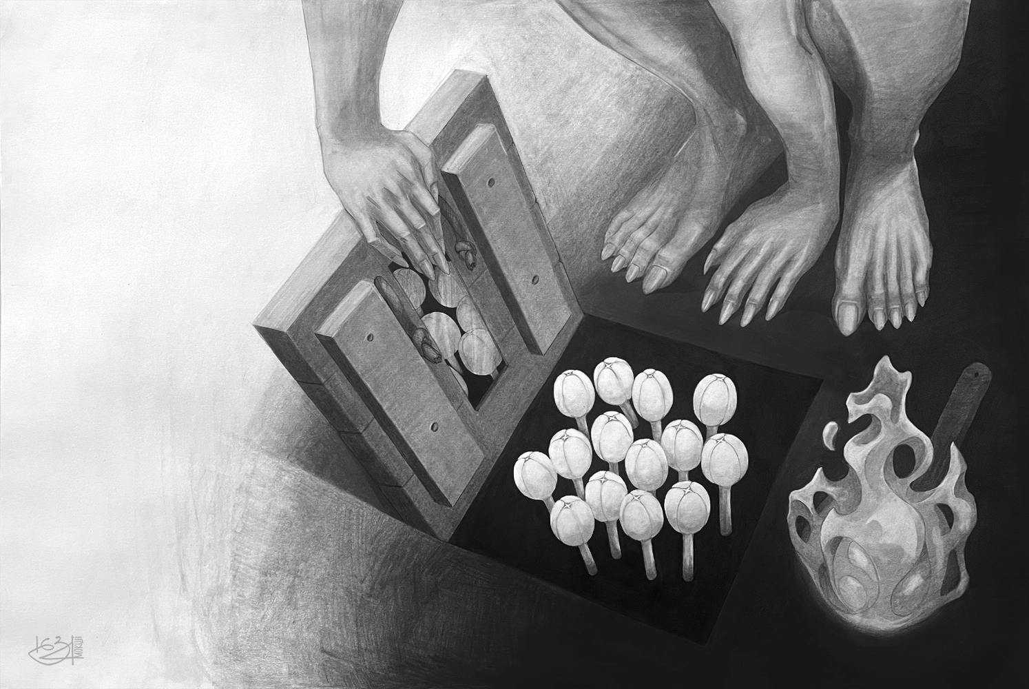 Obscura ー 59 x 84cm. ー Graphite, On Paper ー Apr. 2026