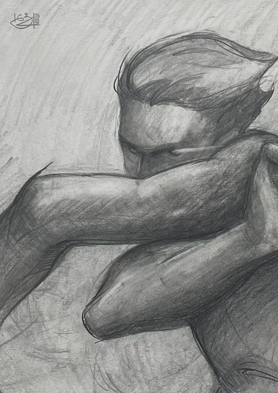 The Edge ー 42 x 60 cm. ー Graphite On Paper ー Feb. 2023