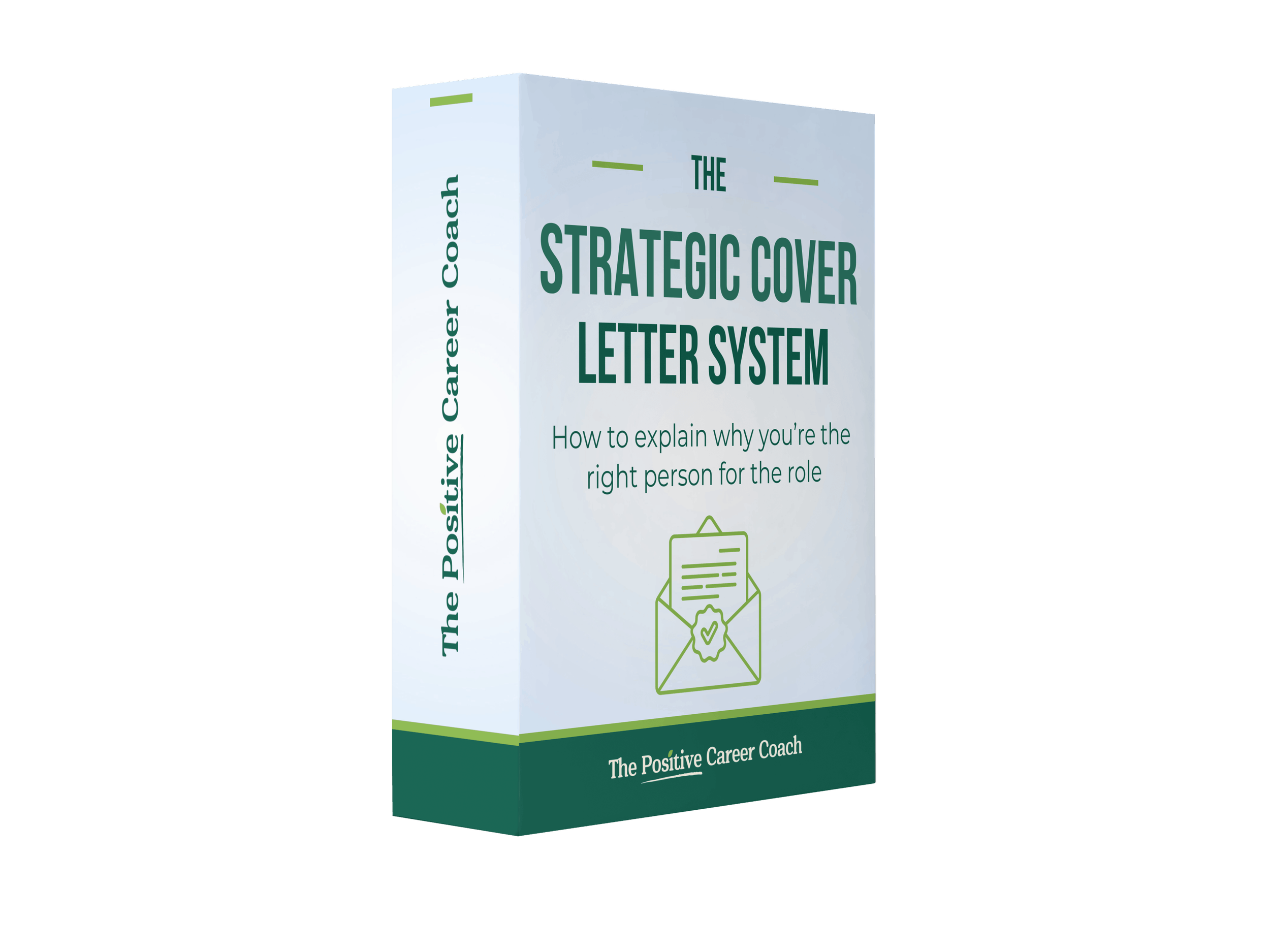 Product box showing the strategic cover letter system