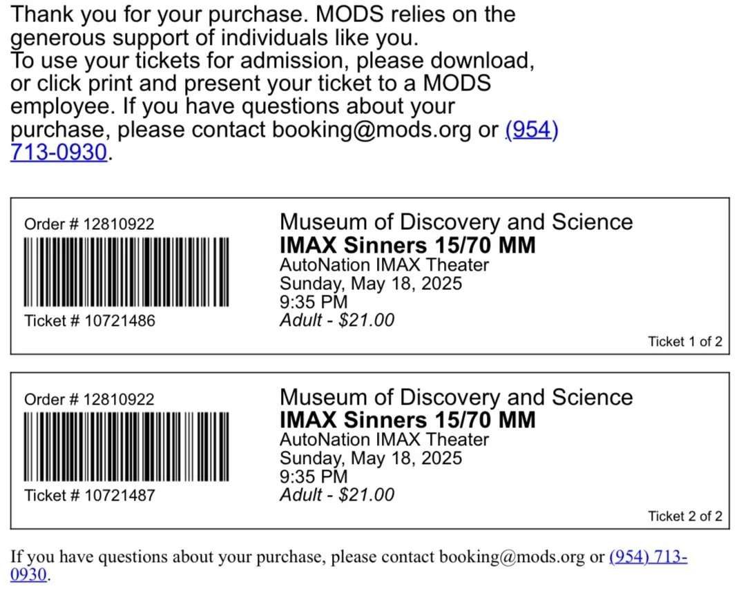 Sinners Movie Ticket 5:18:25.jpeg