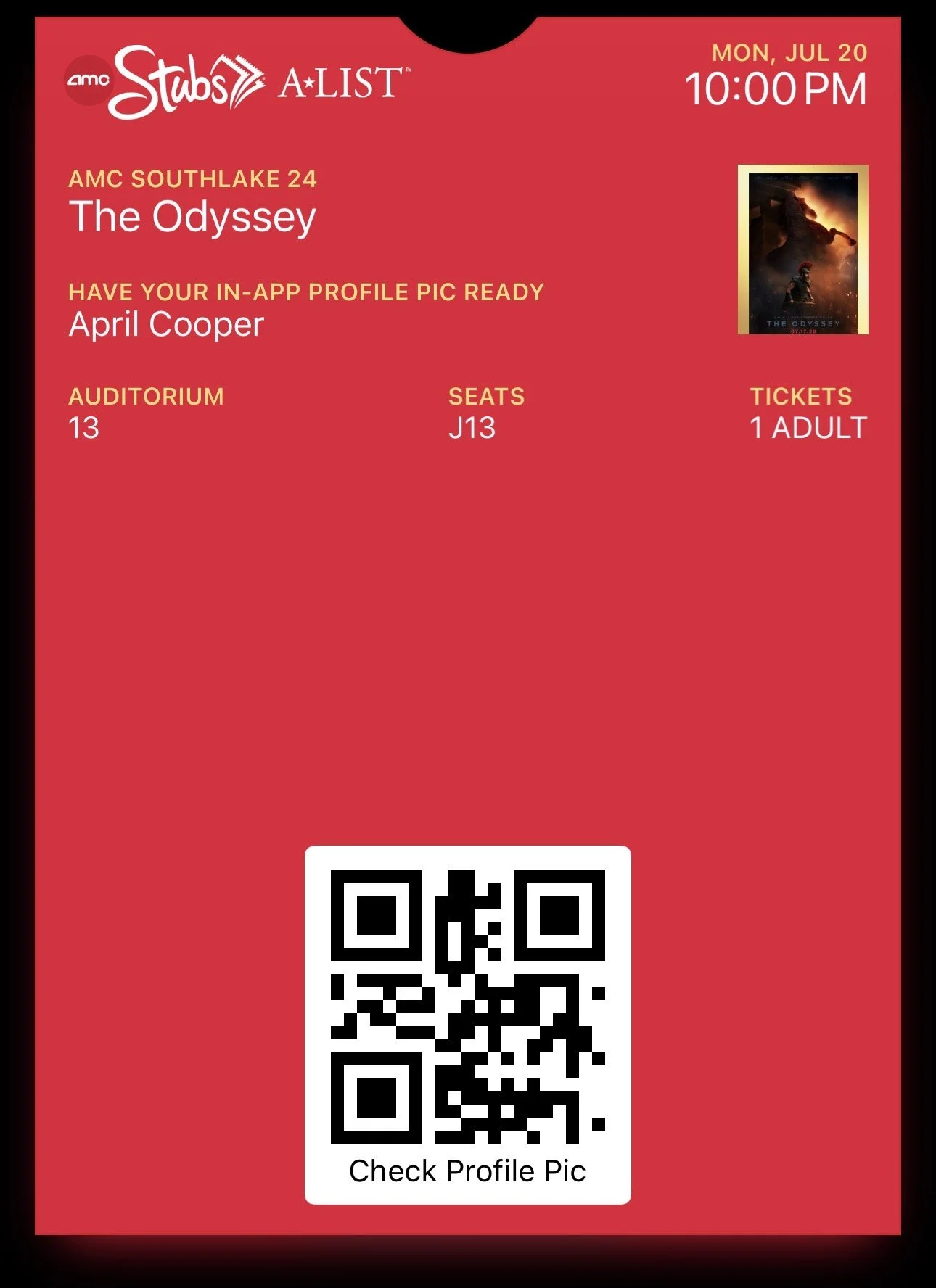 The Odyssey Standard IMAX AMC Ticket Stub (July 20, 2026).jpg