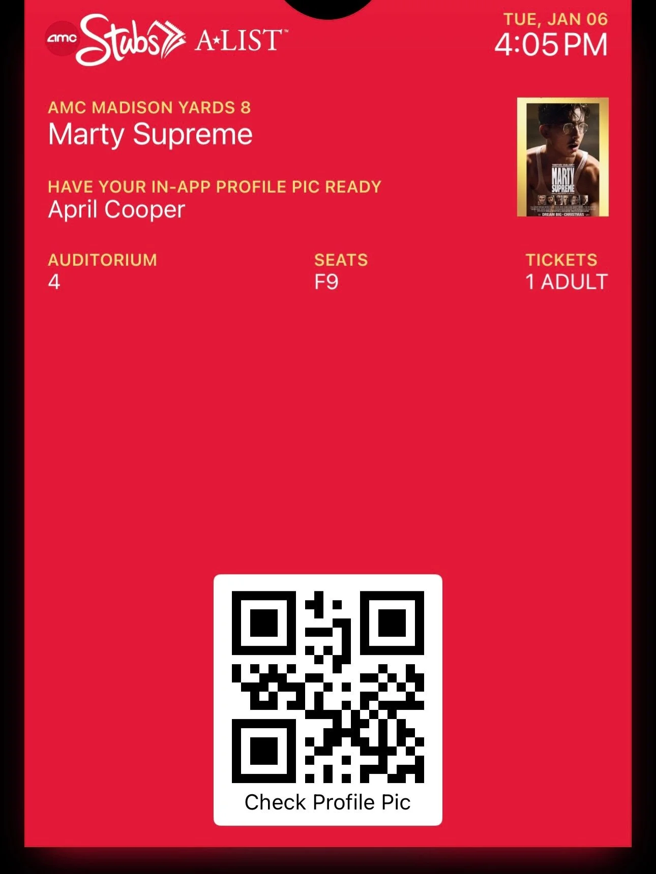 Birthday Pic 3 Marty Supreme Ticket Stub.JPG