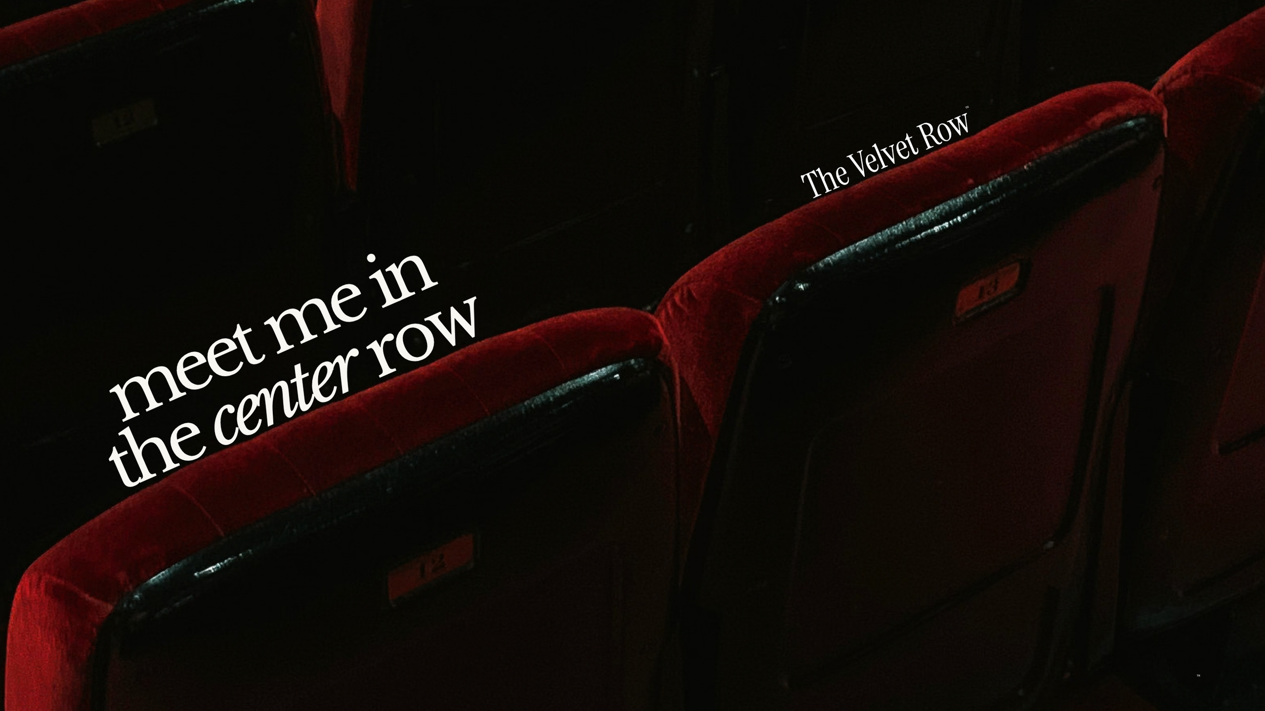 The Velvet Row ™ Blog Header Image (Seats 12& 13)