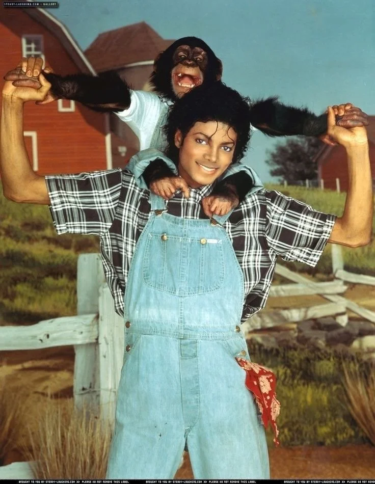 Michael Jackson and Bubbles