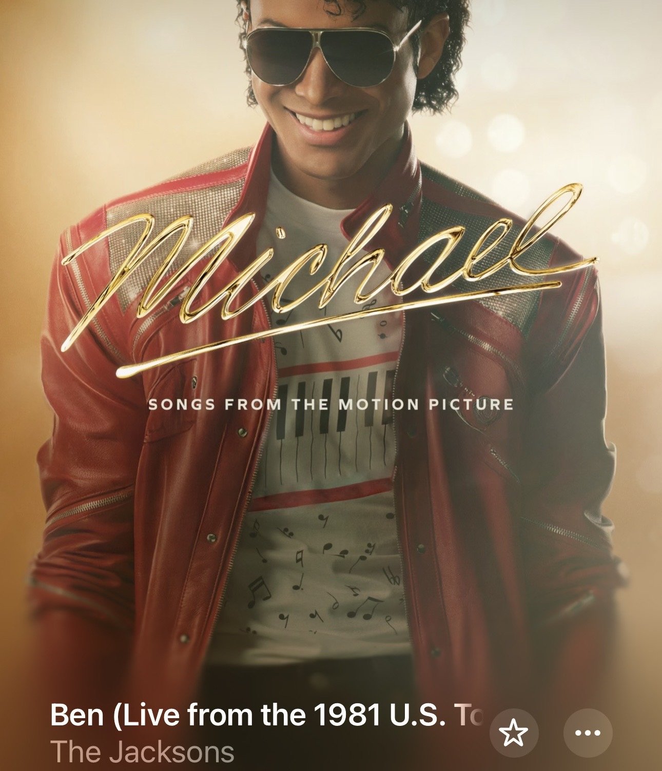 Songs From The Motion Picture 2026 Soundtrack - Ben (Live from the 1981 U.S. Tour)
