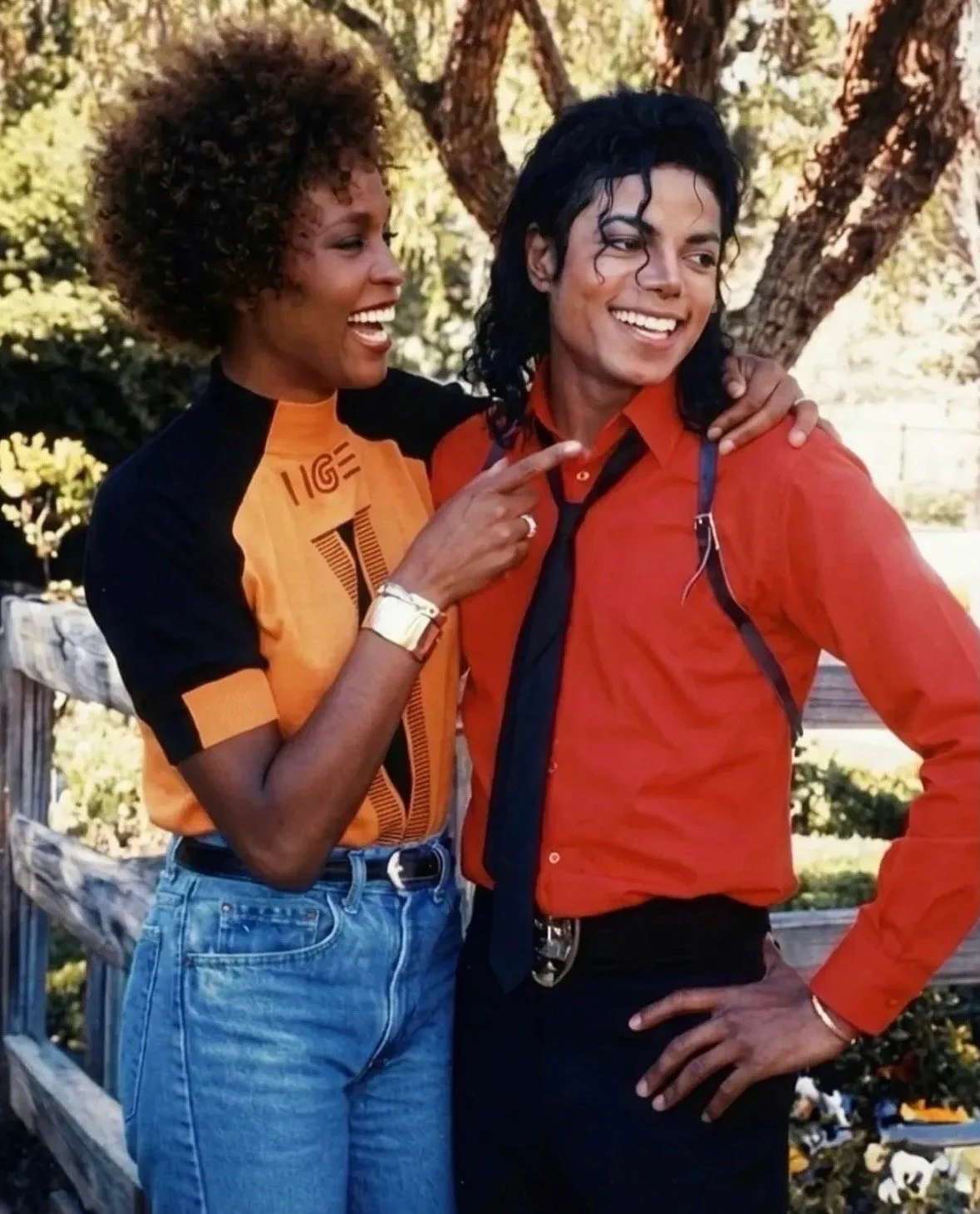 Michael Jackson and Whitney Houston
