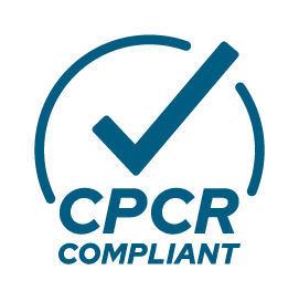 CPCR compliant logo with a checkmark inside a circle