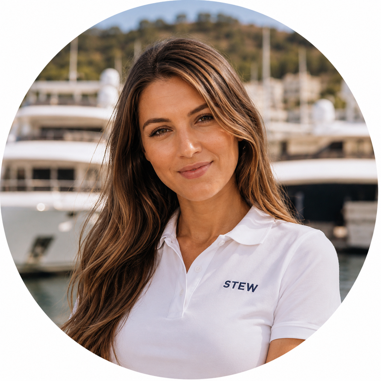 crew placement chief stewardess providing luxury interior service on a superyacht