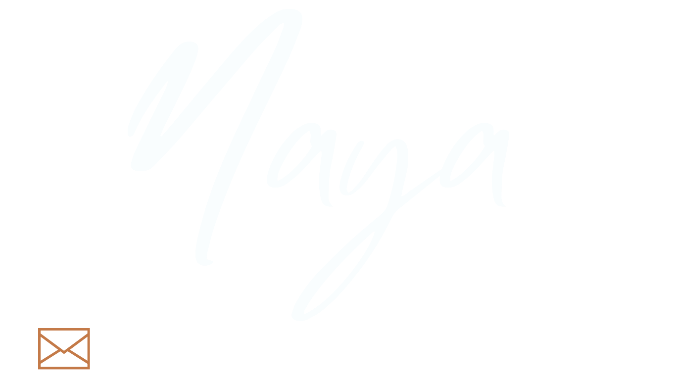 White cursive text saying 'Naya' on a black background, with smaller white text below that says 'MARKETING AND TEAMS' and a small orange outlined envelope icon to the left of the smaller text.