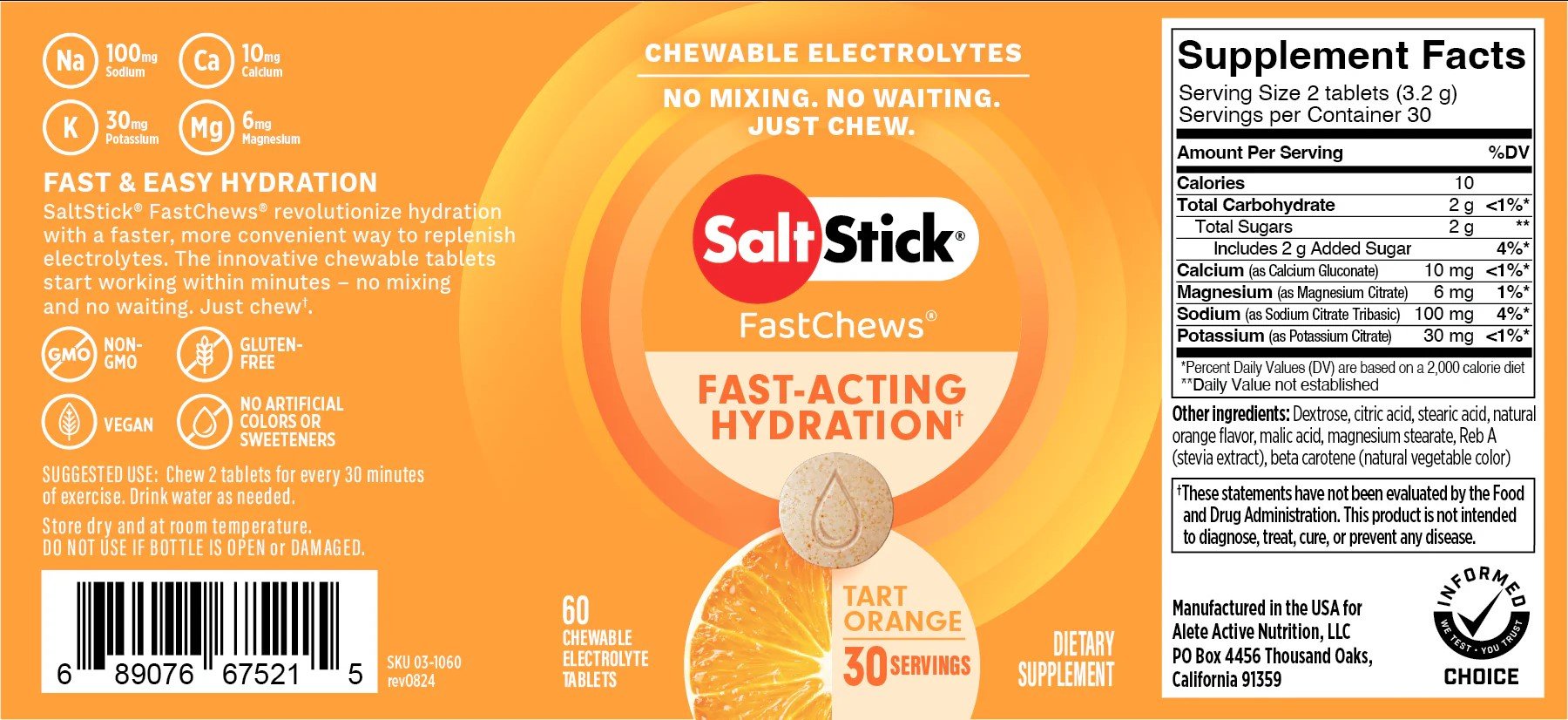 SaltStick FastChews - Orange - Supplement Facts 1.jpg