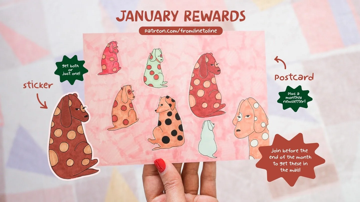 January print + sticker club reveal ✨ these are straight out of my sketchbook! Available until the end of the month ♡ 

Print club members will also get a monthly newsletter in the form of a tiny newspaper page bc I love you so much ♡

#snailmail #pr
