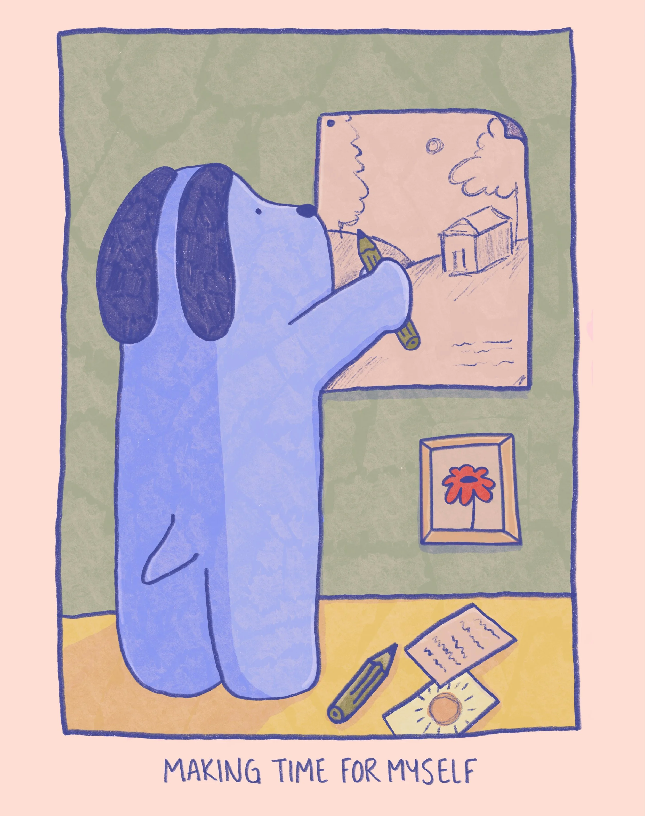 making time for myself (and slime buddy) 🤍

#mailclub #dogcomic #printclub