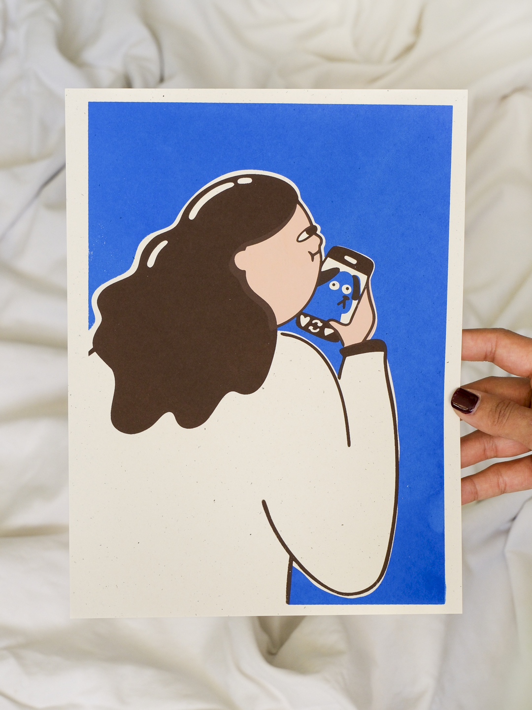 Phone Time Screen Print