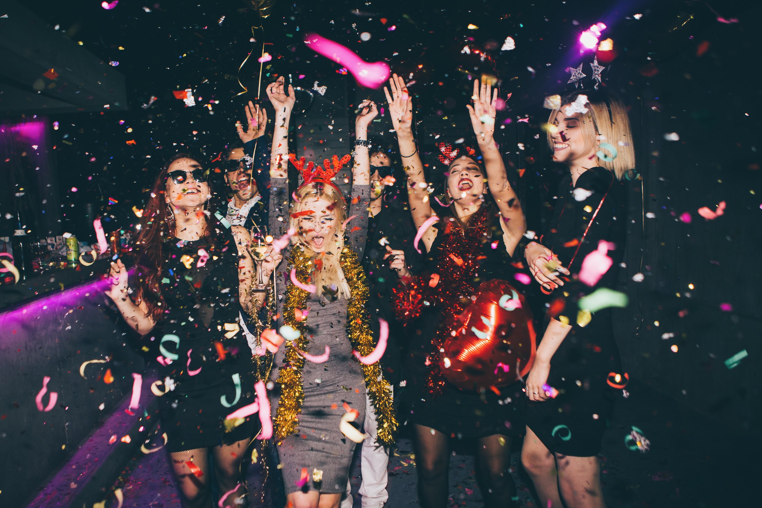 Passengers enjoying their ride on Celebration Party Bus serving San Marcos, Austin, San Antonio, Fredericksburg, and New Braunfels, Texas