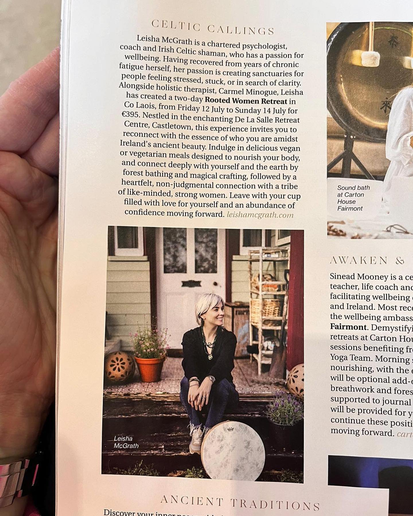 What a lovely mention is the latest edition of @irishcountrymag 

Are you a woman who needs some time out to pause, rest, nurture herself? Connect with other kind-hearted women, and be minded for the weekend?

Then @carmelminogueloveandheal and I wou