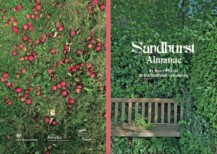 ✨ The Sandhurst Almanac is currently being exhibited at Your Work Here, The Amelia, Tunbridge Wells! ✨⁣
⁣
A deep mapping of place through time, The Sandhurst Almanac gathers rural folklore, hyper-local observations, and wider climate realities to tra
