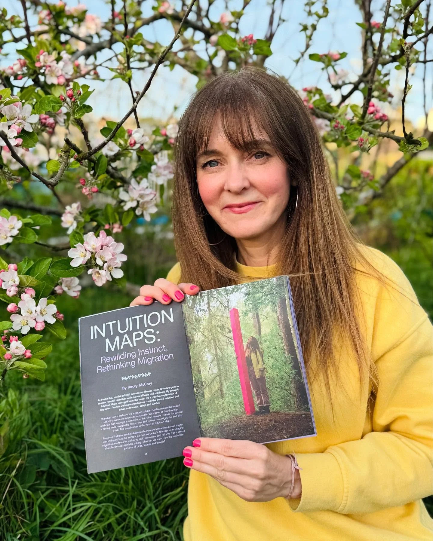 Feeling wildly honoured to share that my artwork 𝘐𝘯𝘵𝘶𝘪𝘵𝘪𝘰𝘯 𝘔𝘢𝘱𝘴&rsquo; accompanying essay has been published in none other than zine of wonderings, wanderings, art, folk and lore, @weird_walk.⁣
⁣
This means a lot to me - not just because