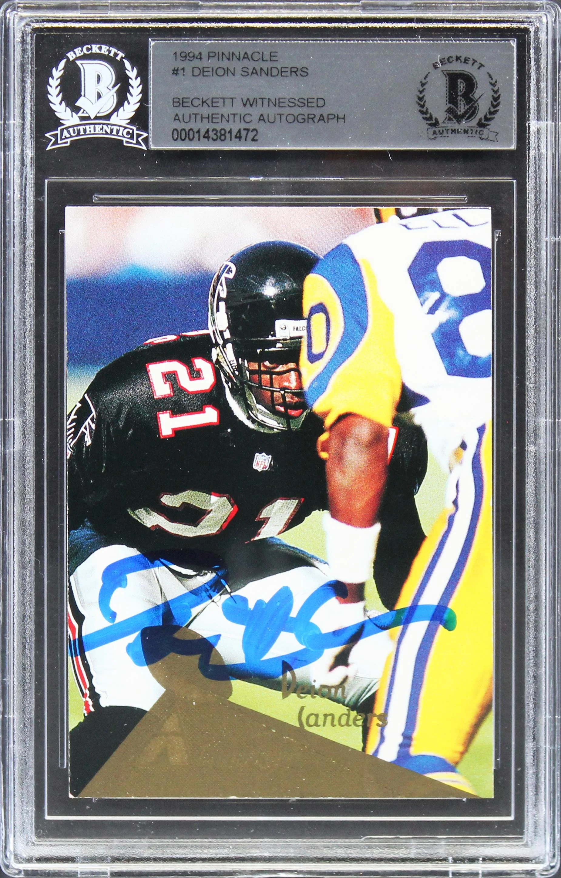 Deion Sanders Signed Card and Memorabilia