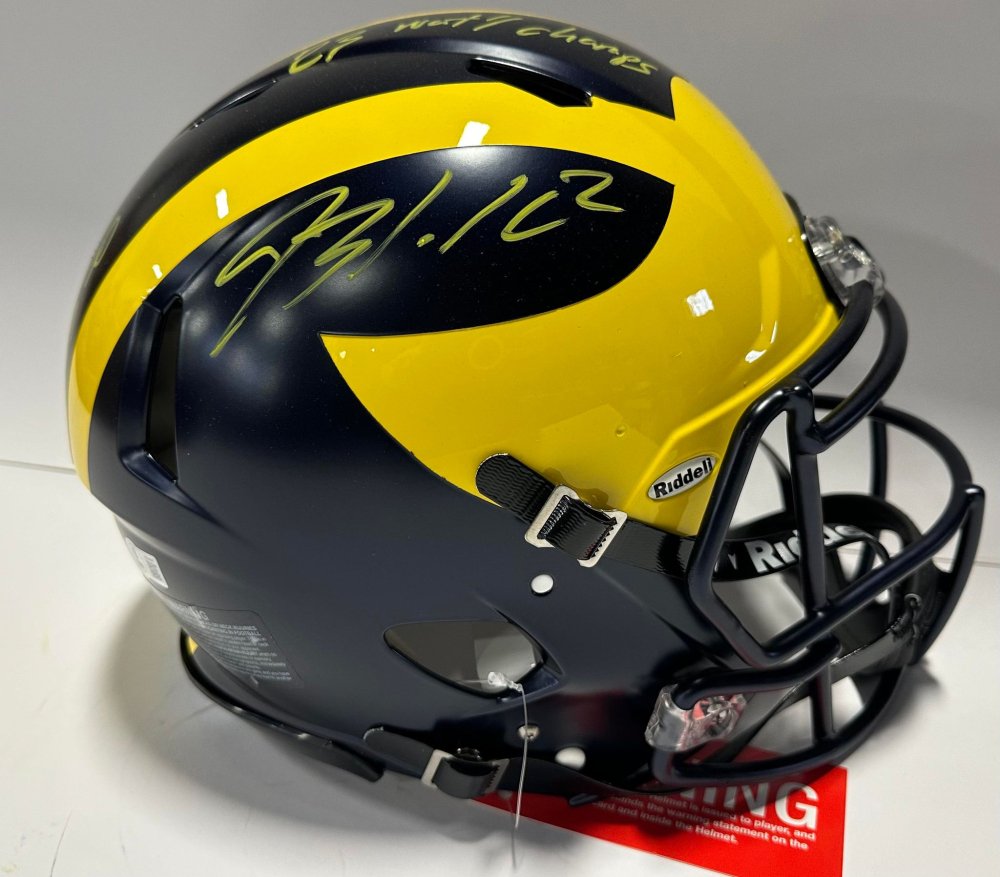 A Blake Corum Speed authentic helmet